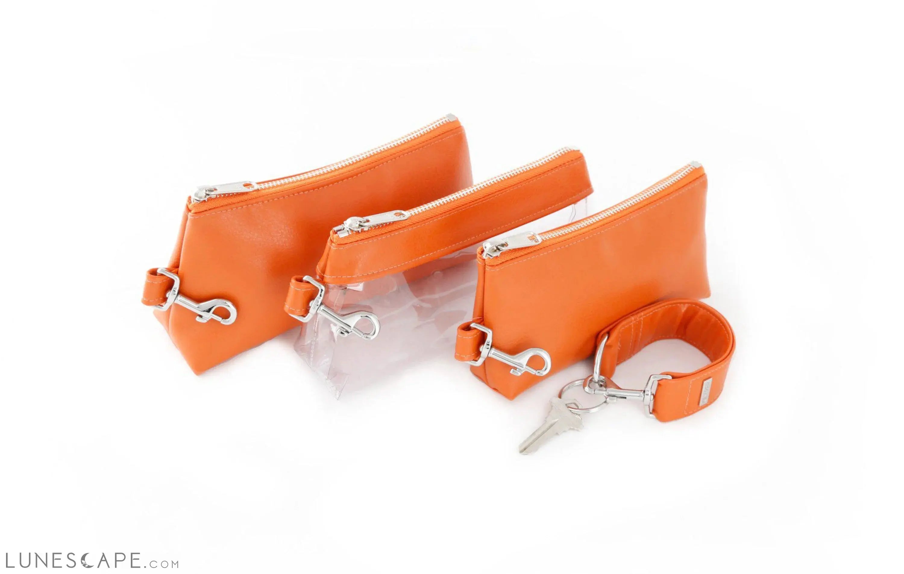Persimmon Vegan Leather WRISTLET SET LUNESCAPE