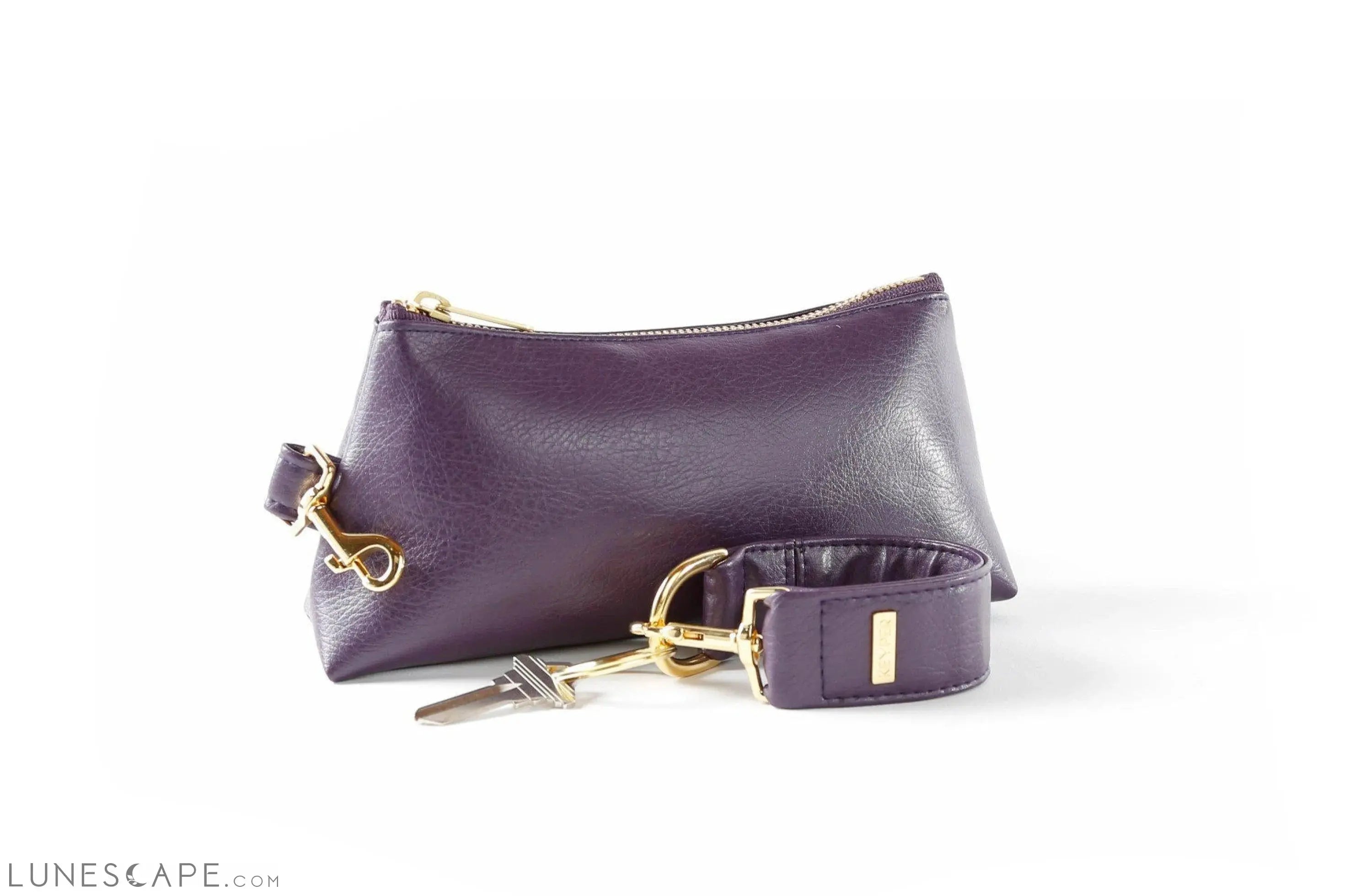 Pretty Purple Vegan Leather 2-Piece WRISTLET SET LUNESCAPE