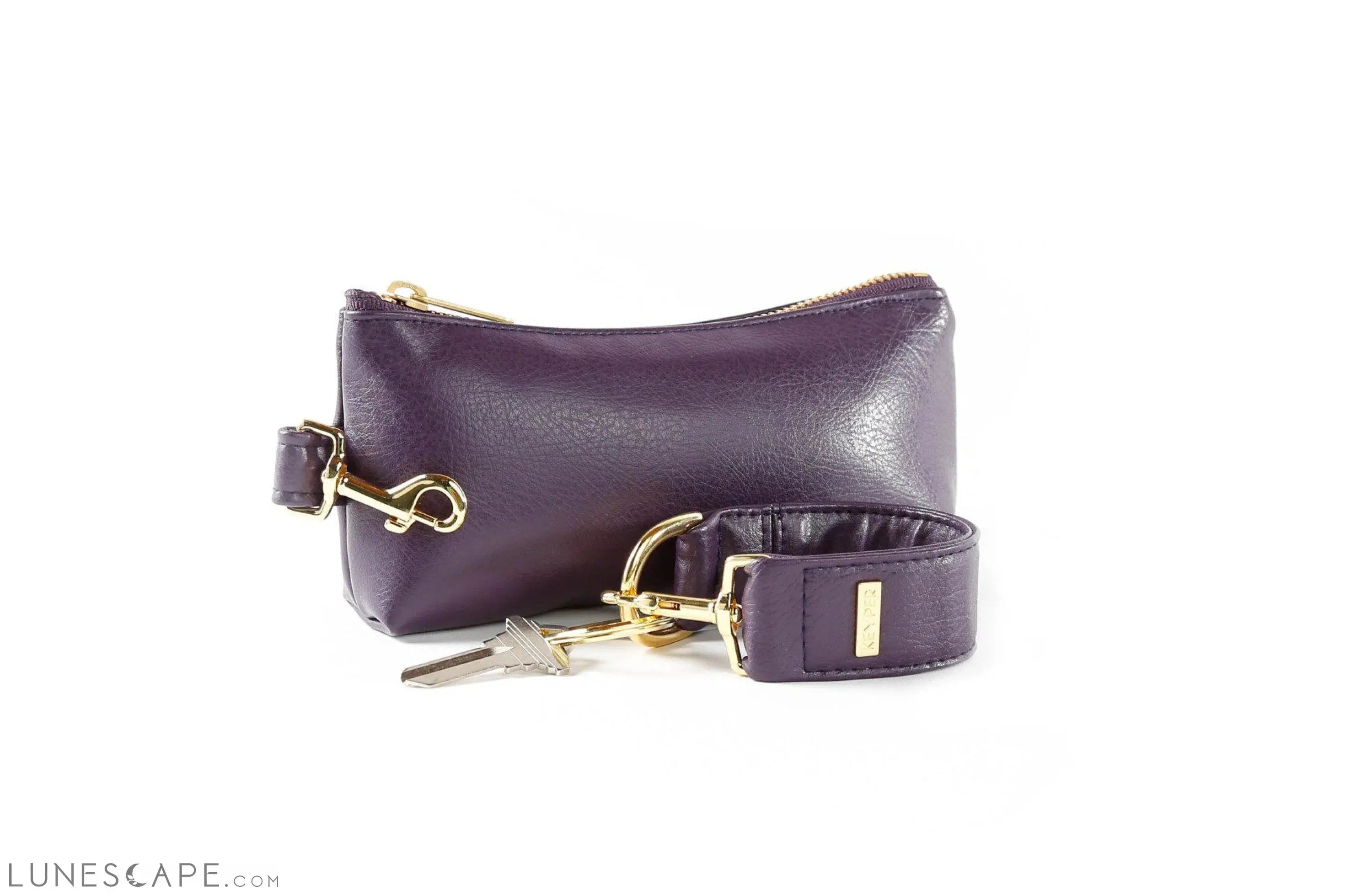 Pretty Purple Vegan Leather 2-Piece WRISTLET SET LUNESCAPE