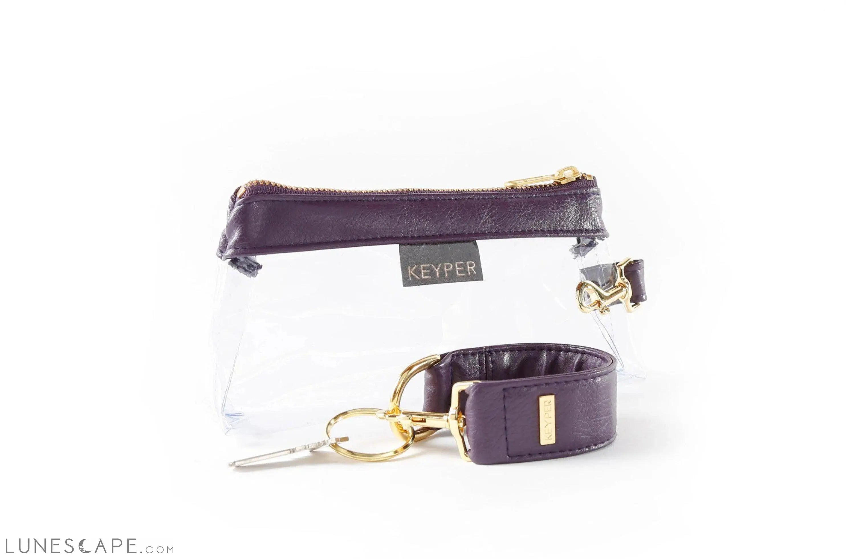 Pretty Purple Vegan Leather 2-Piece WRISTLET SET LUNESCAPE