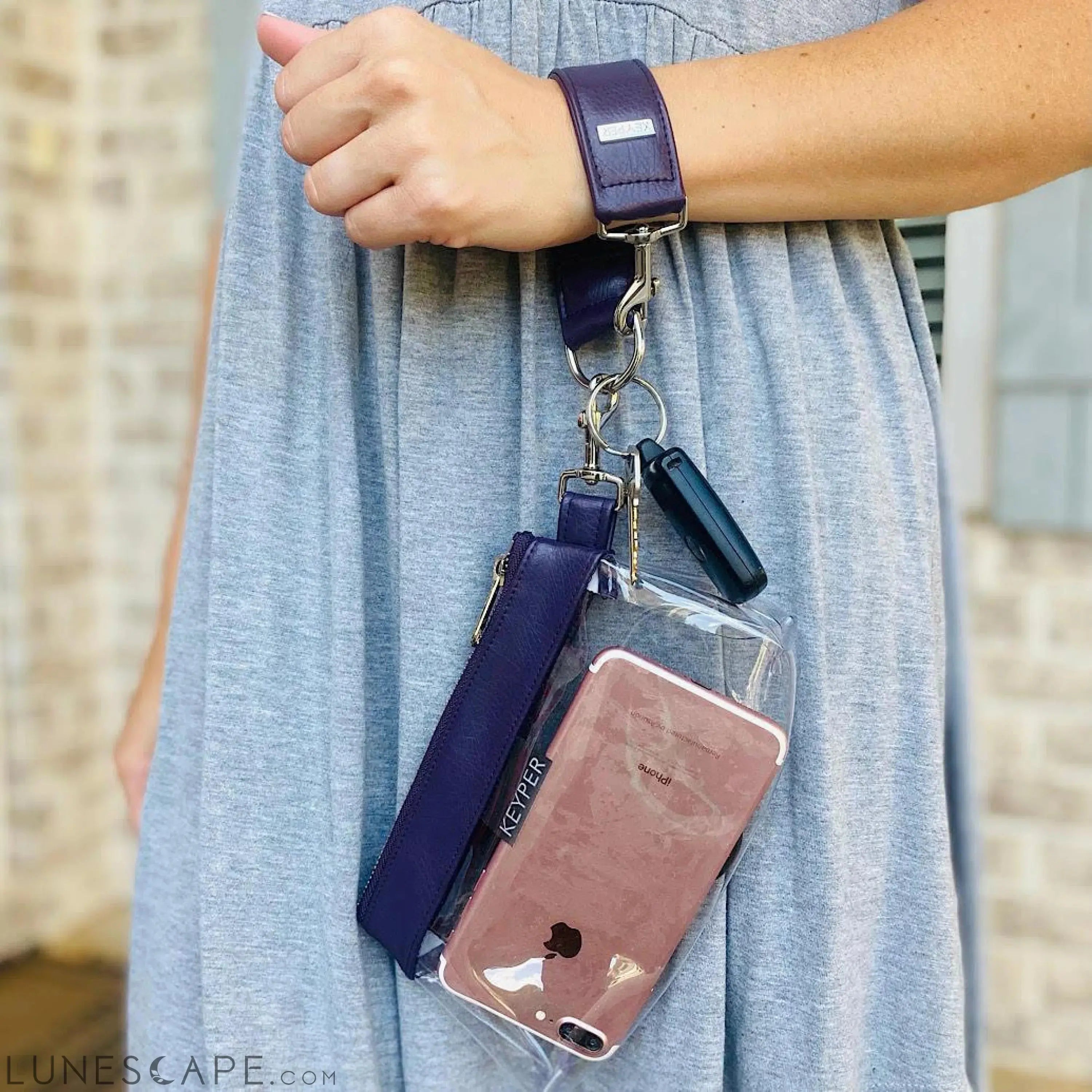Pretty Purple Vegan Leather Bag LUNESCAPE