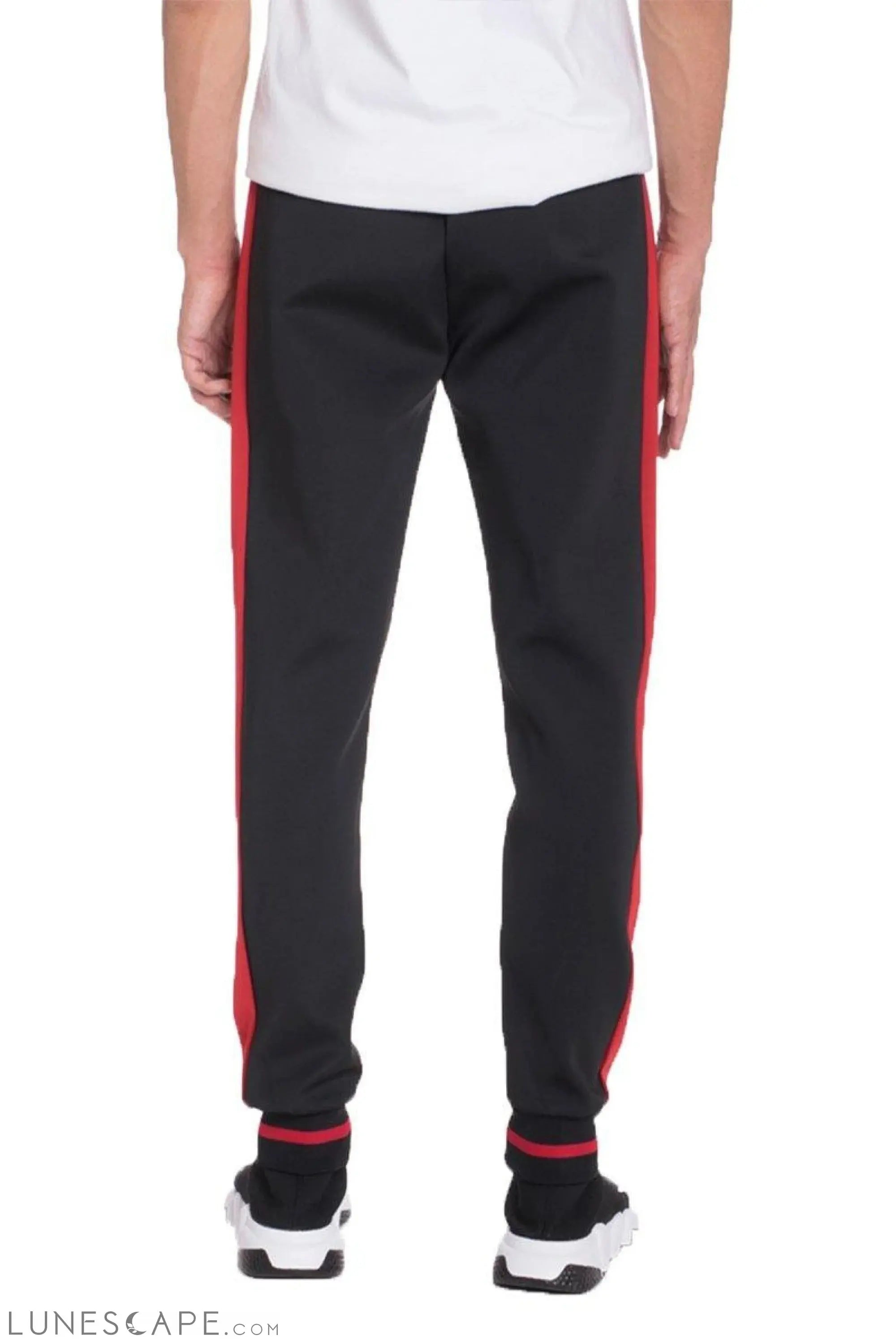 RALLY TRACK PANTS- BLACK/RED LUNESCAPE