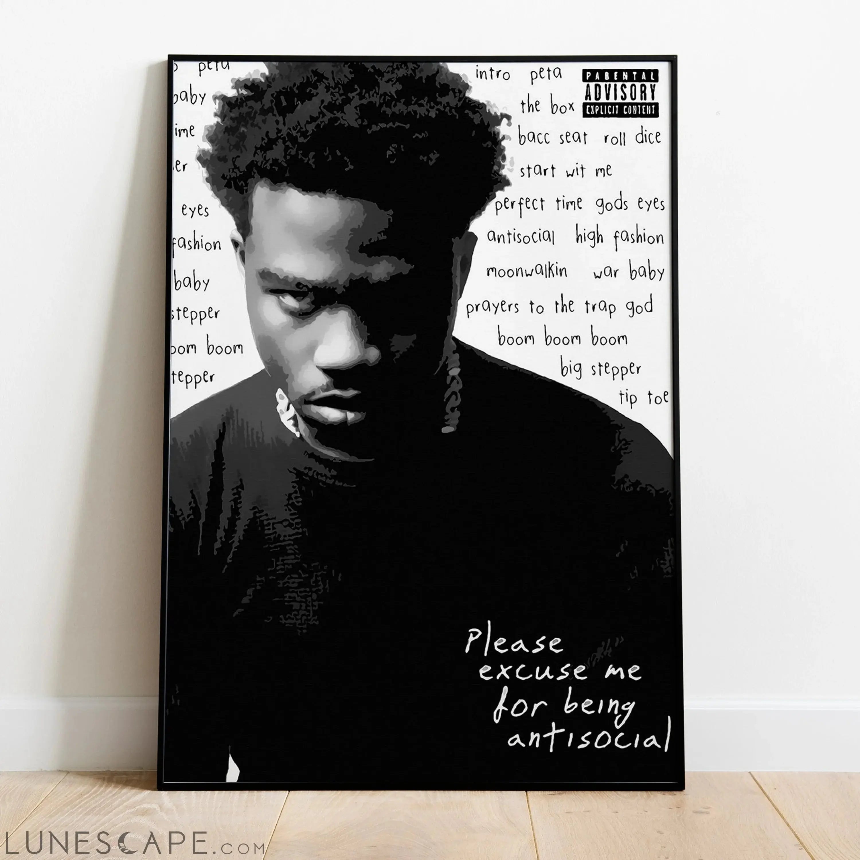 Roddy Ricch Wall Poster - Multiple Sizes LUNESCAPE