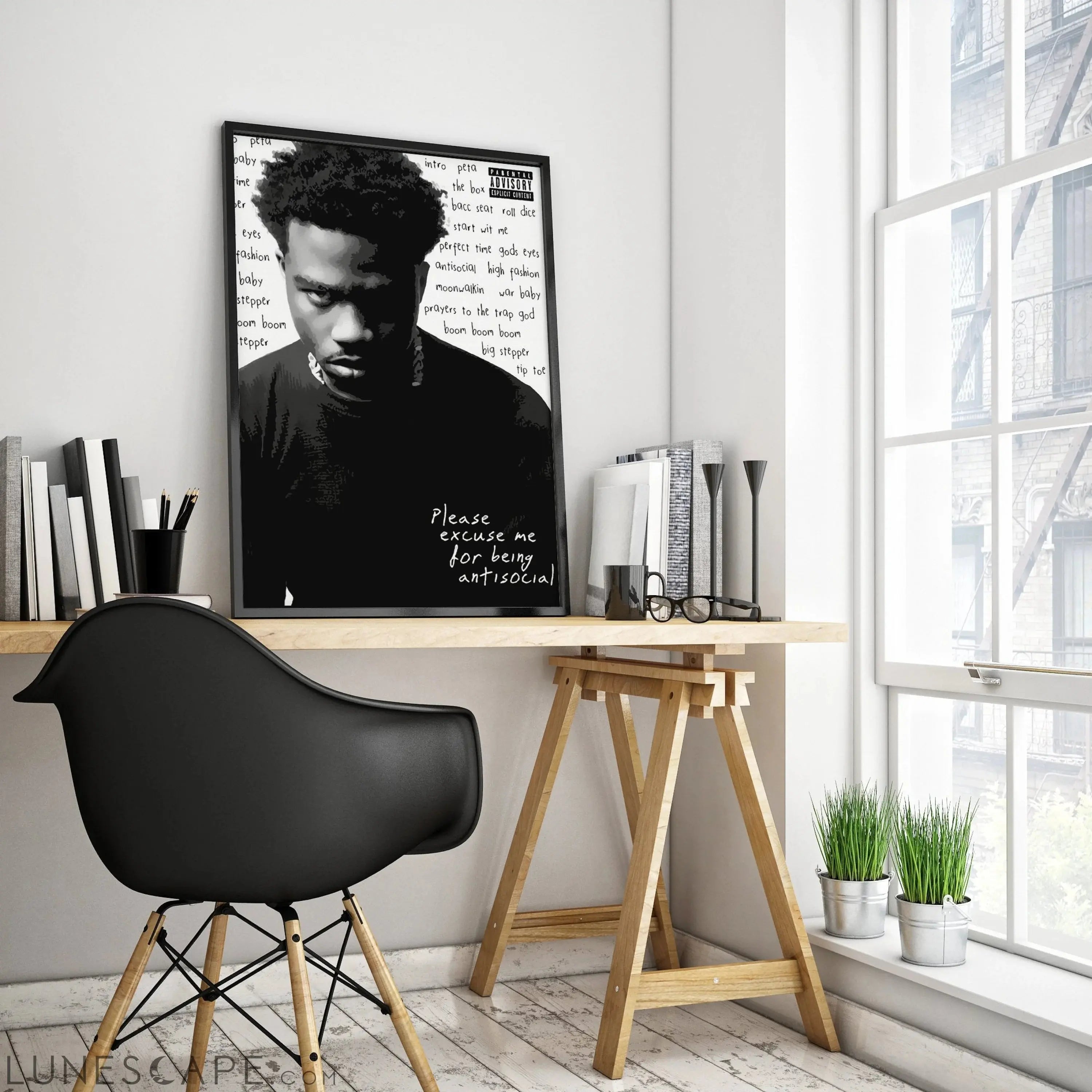 Roddy Ricch Wall Poster - Multiple Sizes LUNESCAPE
