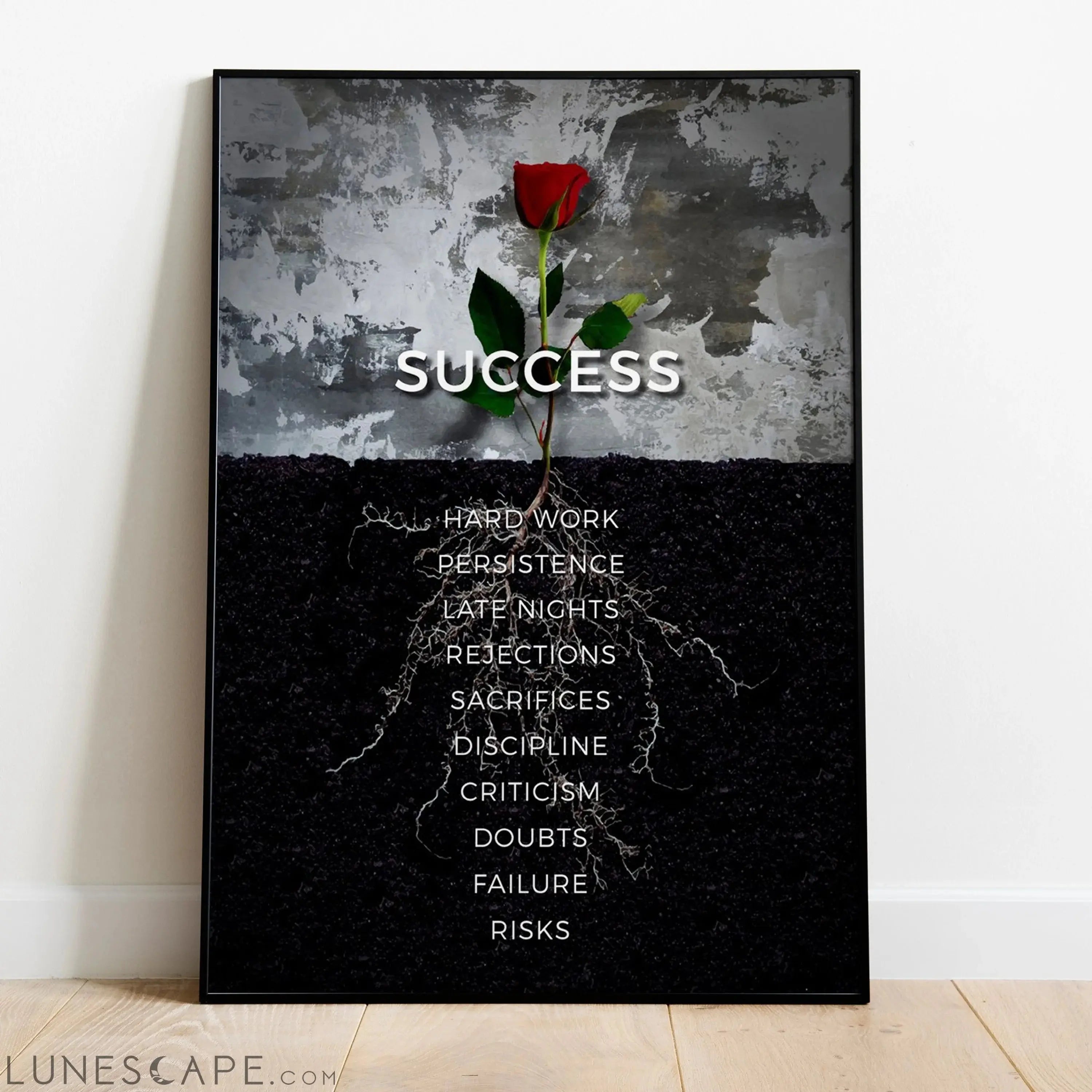 Rose Poster LUNESCAPE