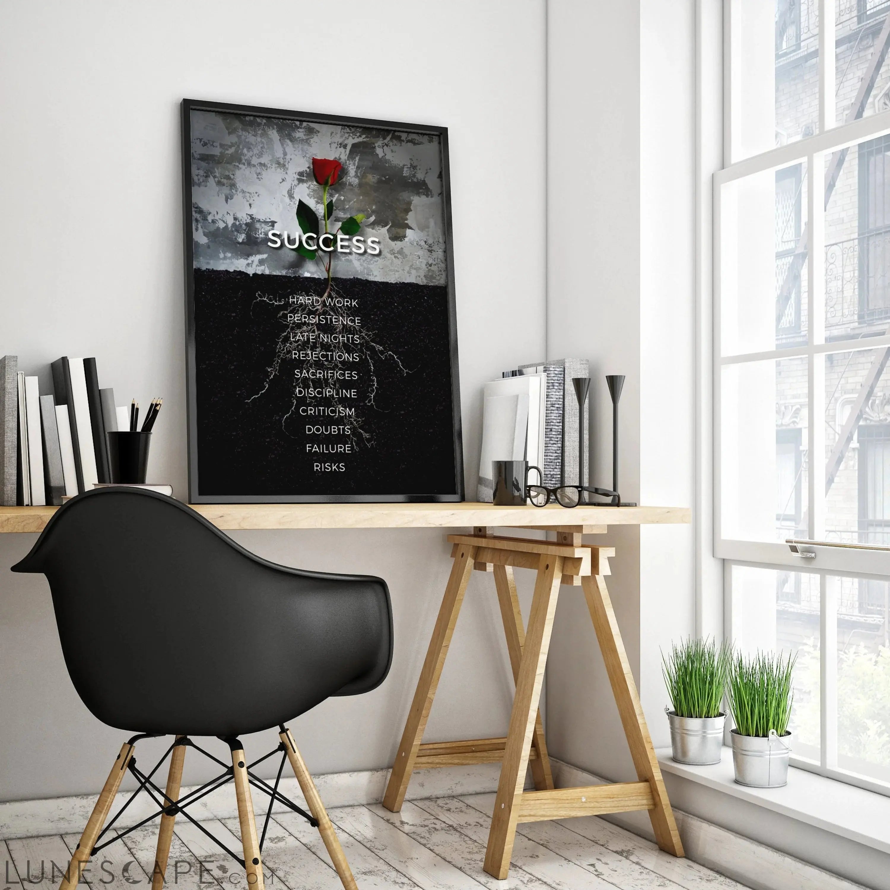 Rose Poster LUNESCAPE