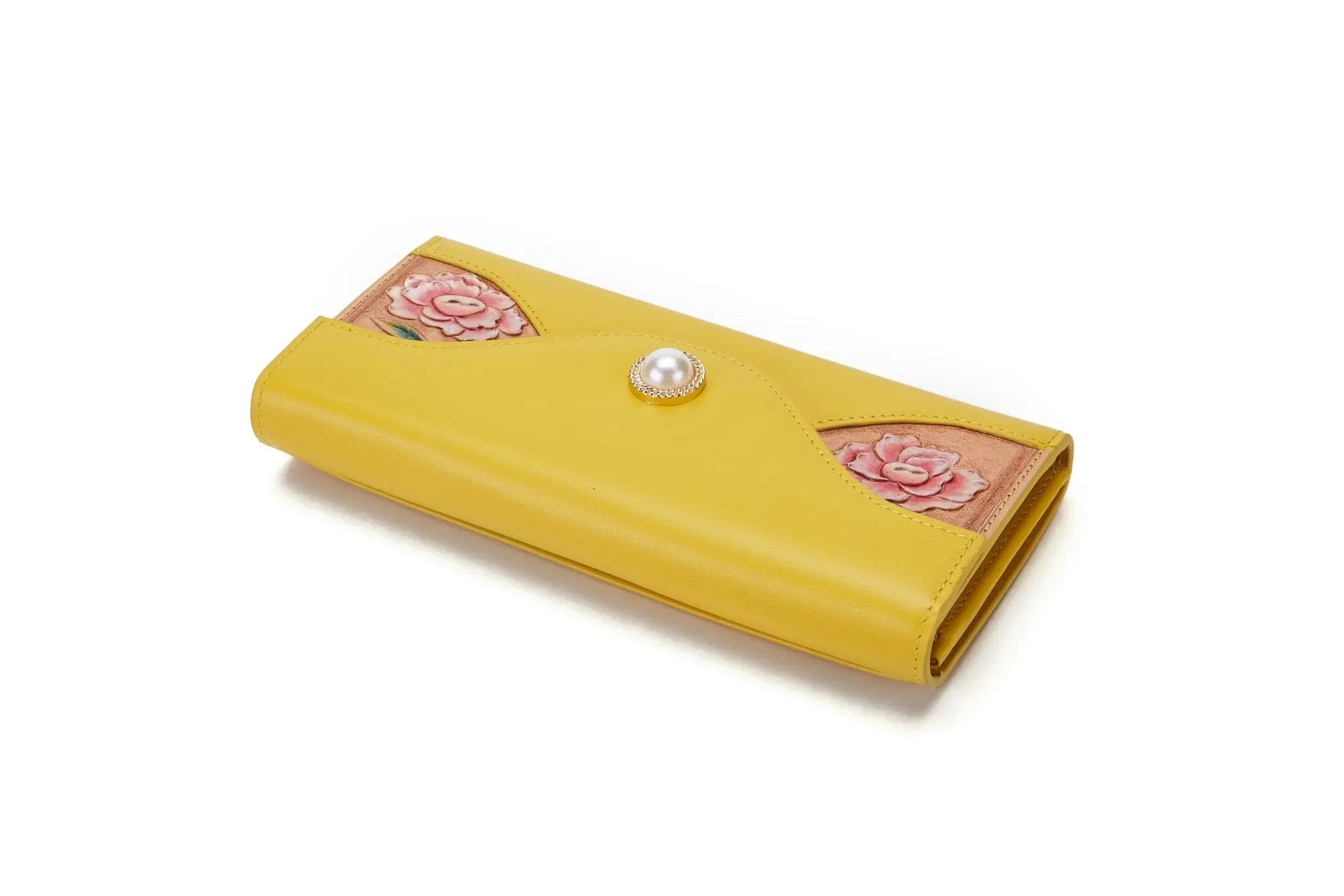 Rose Yellow Continental Wallet LUNESCAPE