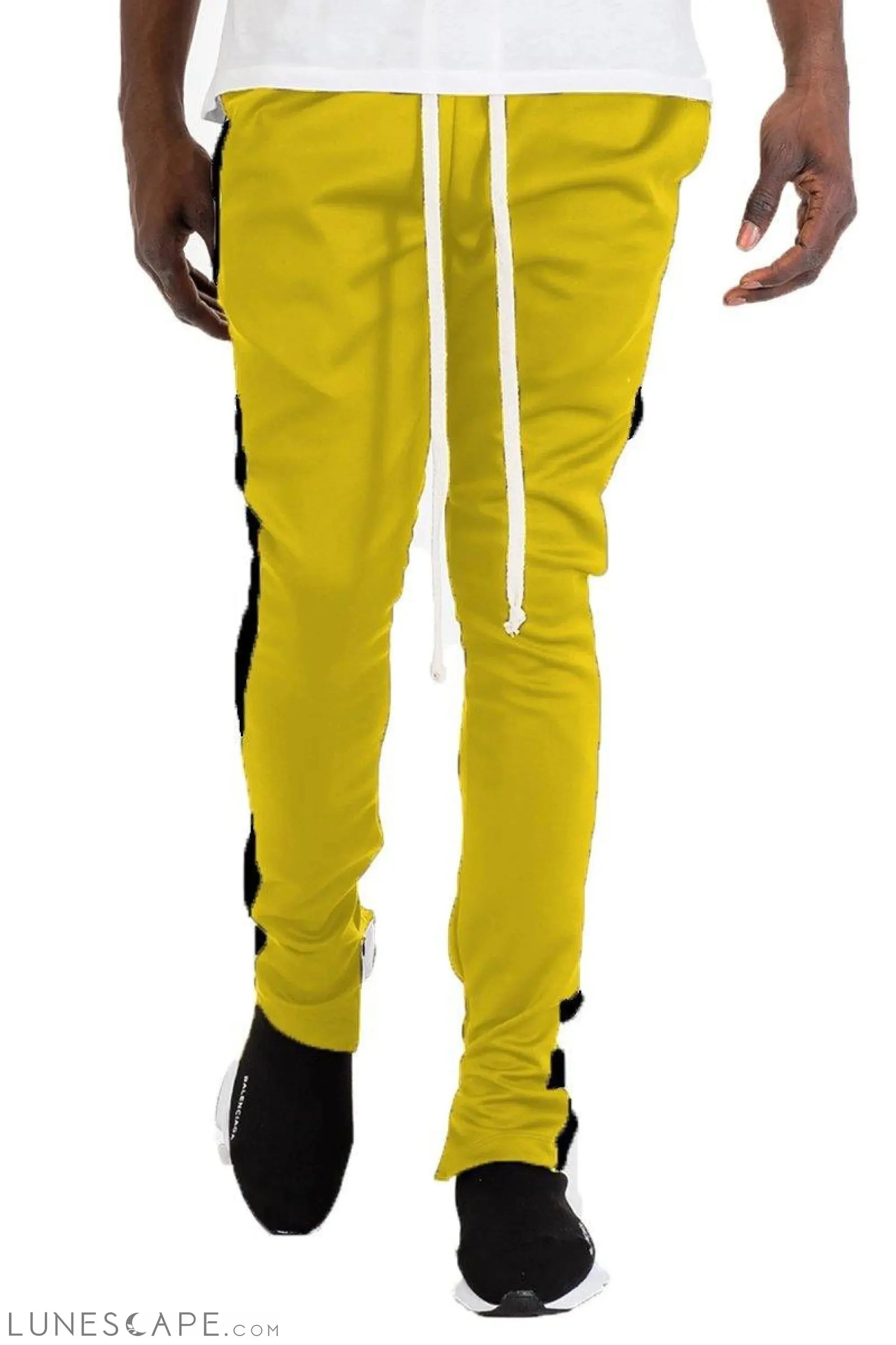 SLIM FIT TRACK PANTS - YELLOW LUNESCAPE