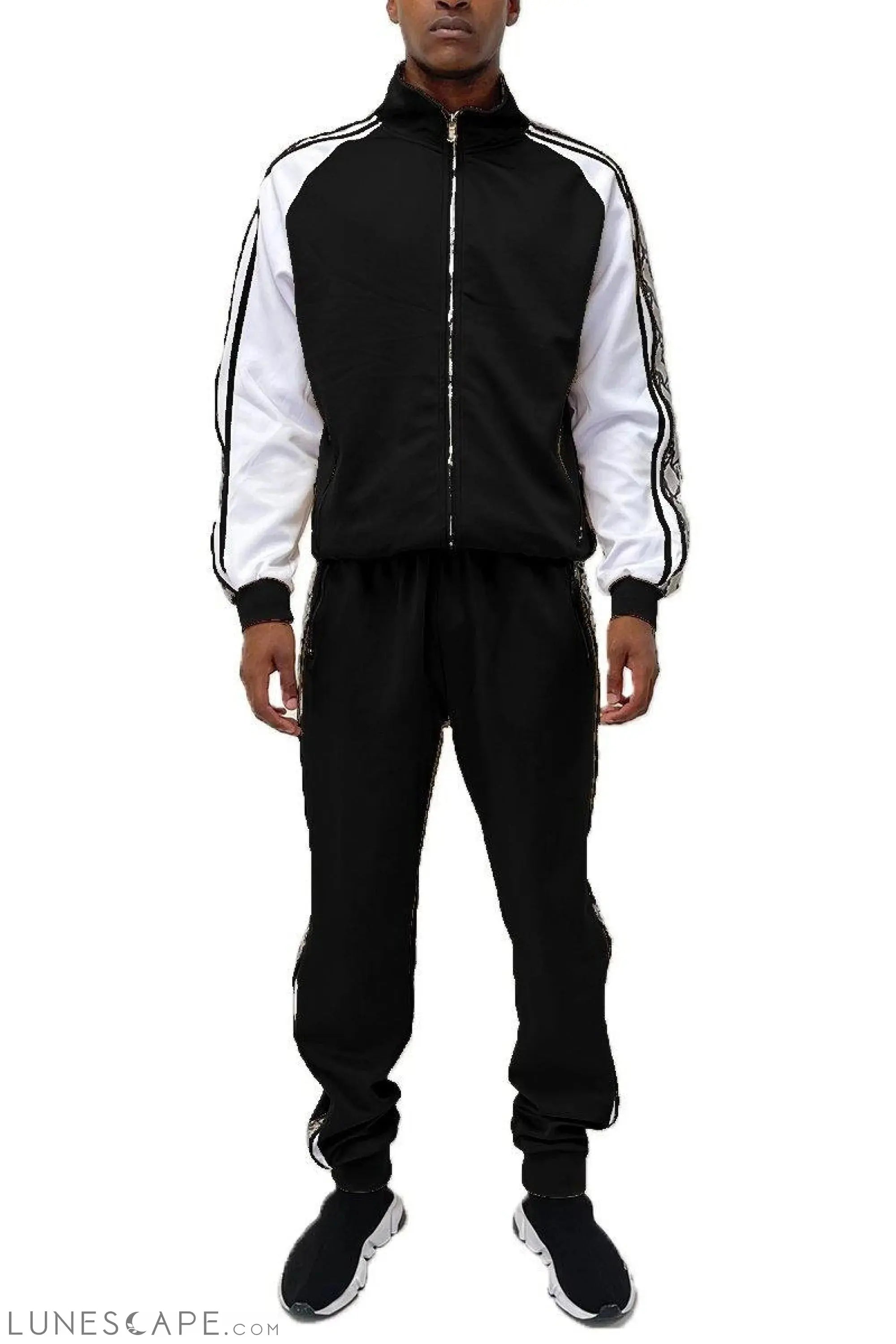 SNAKE SIDE FULL SUIT SET - BLACK & WHITE LUNESCAPE
