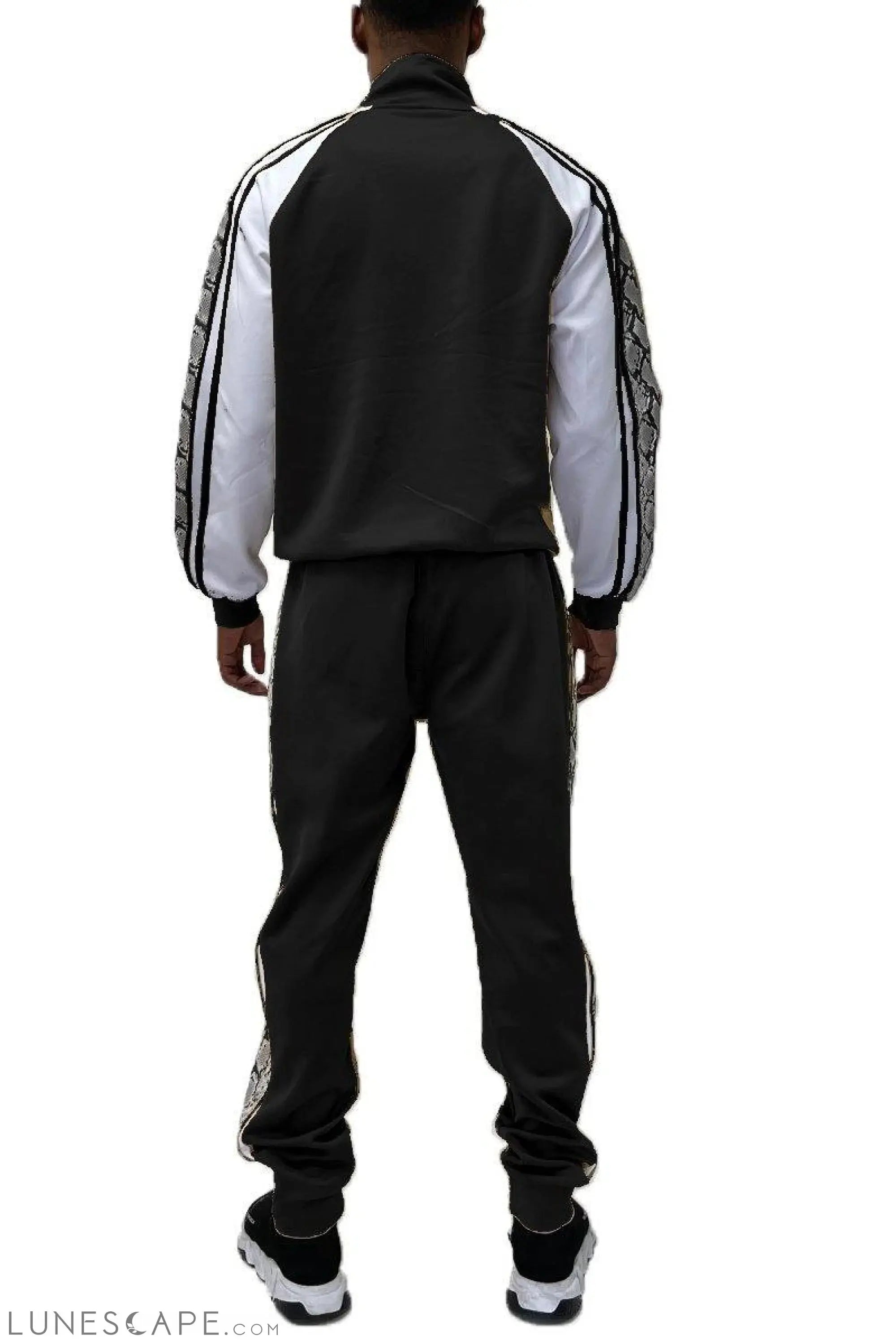 SNAKE SIDE FULL SUIT SET - BLACK & WHITE LUNESCAPE