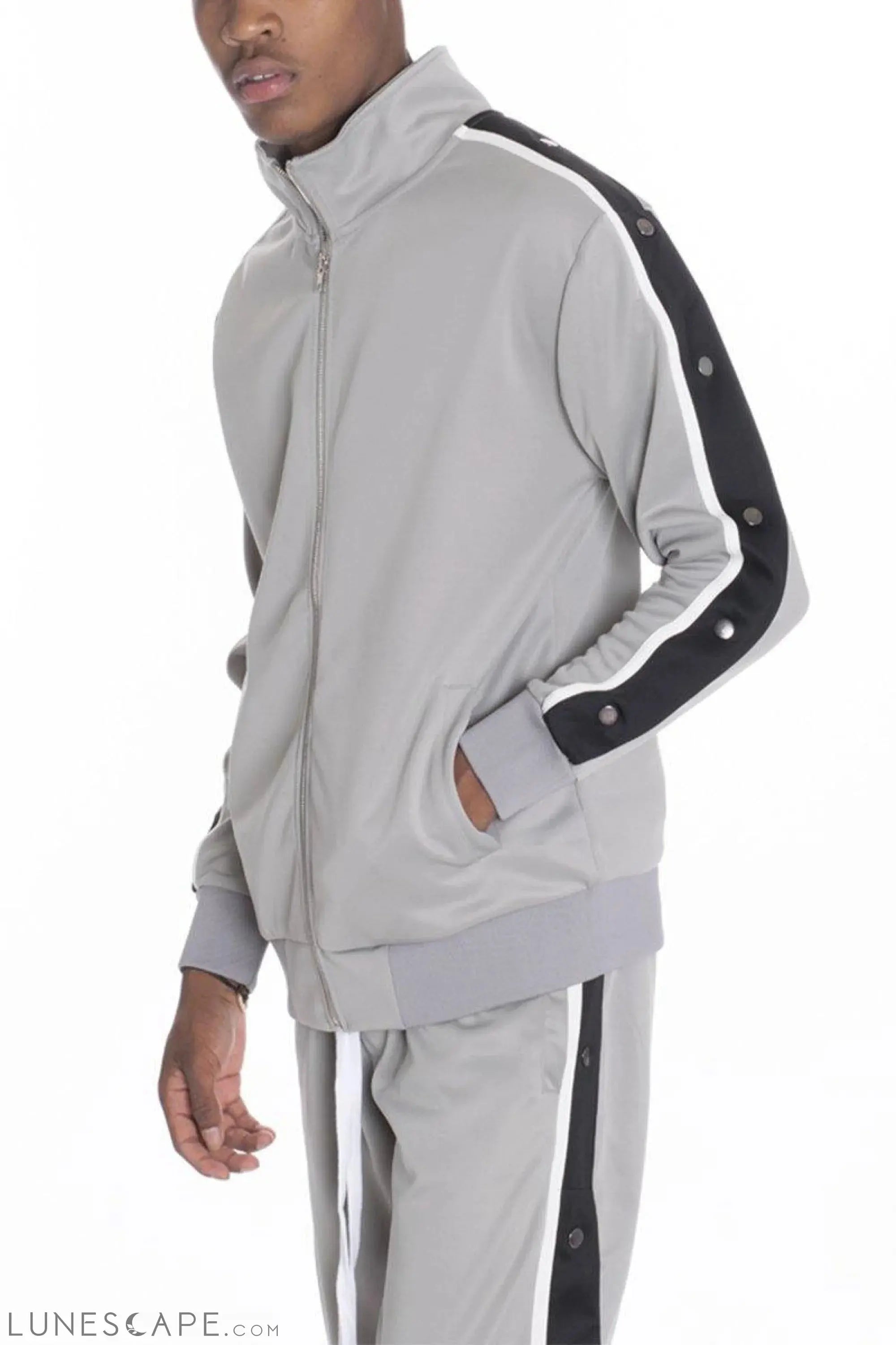 SNAP BUTTON TRACK SET - GREY LUNESCAPE