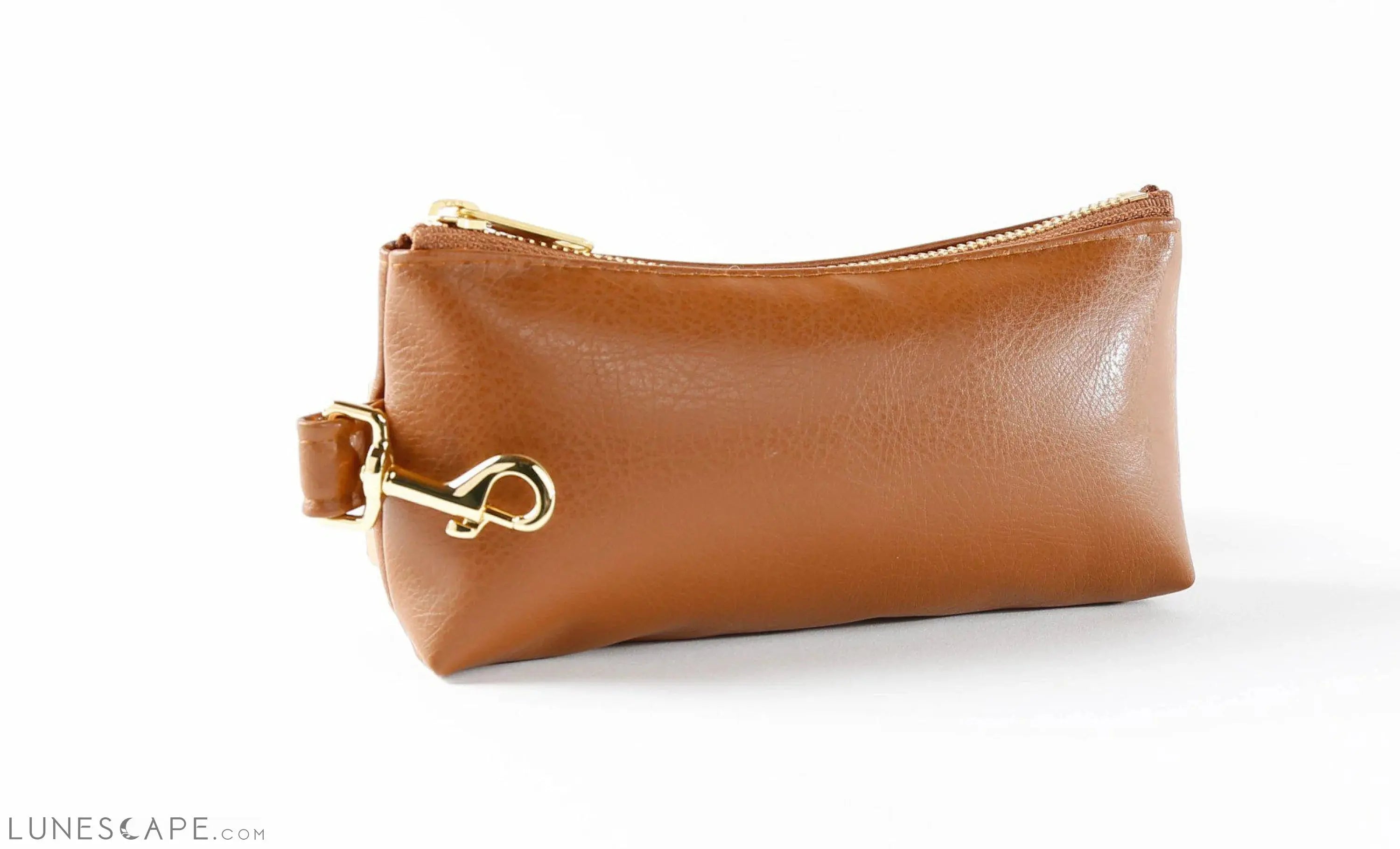 Saddle Brown Vegan Leather Bag LUNESCAPE