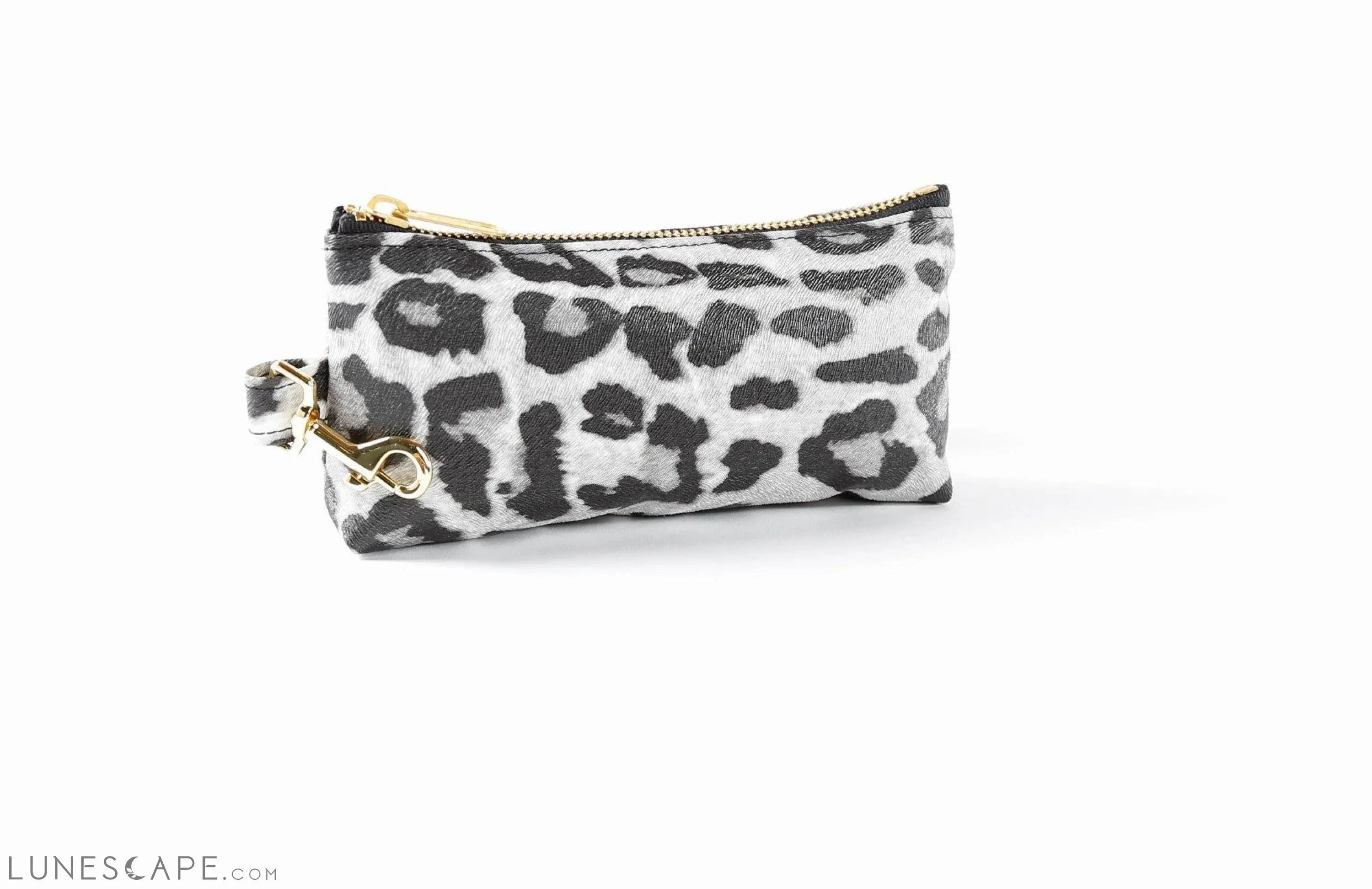 Snow Leopard Vegan Leather WRISTLET SET LUNESCAPE