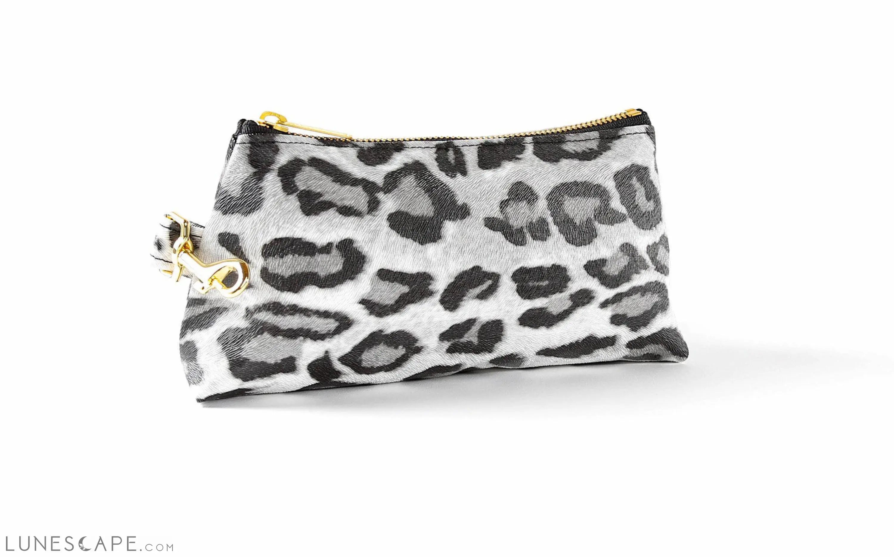 Snow Leopard Vegan Leather WRISTLET SET LUNESCAPE