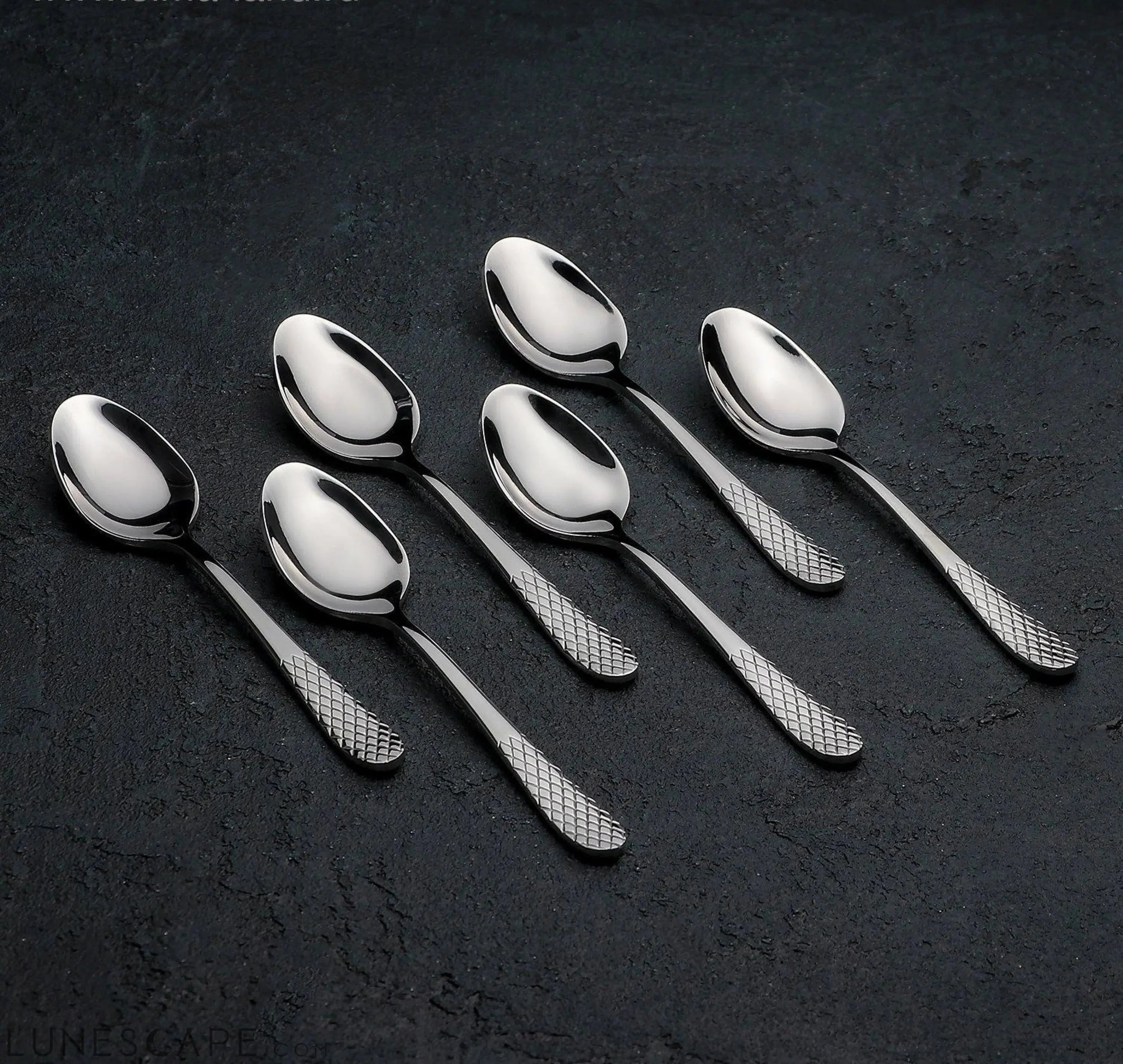 Stainless Steel 5.5 Inch Teaspoon - 6 Piece Set LUNESCAPE