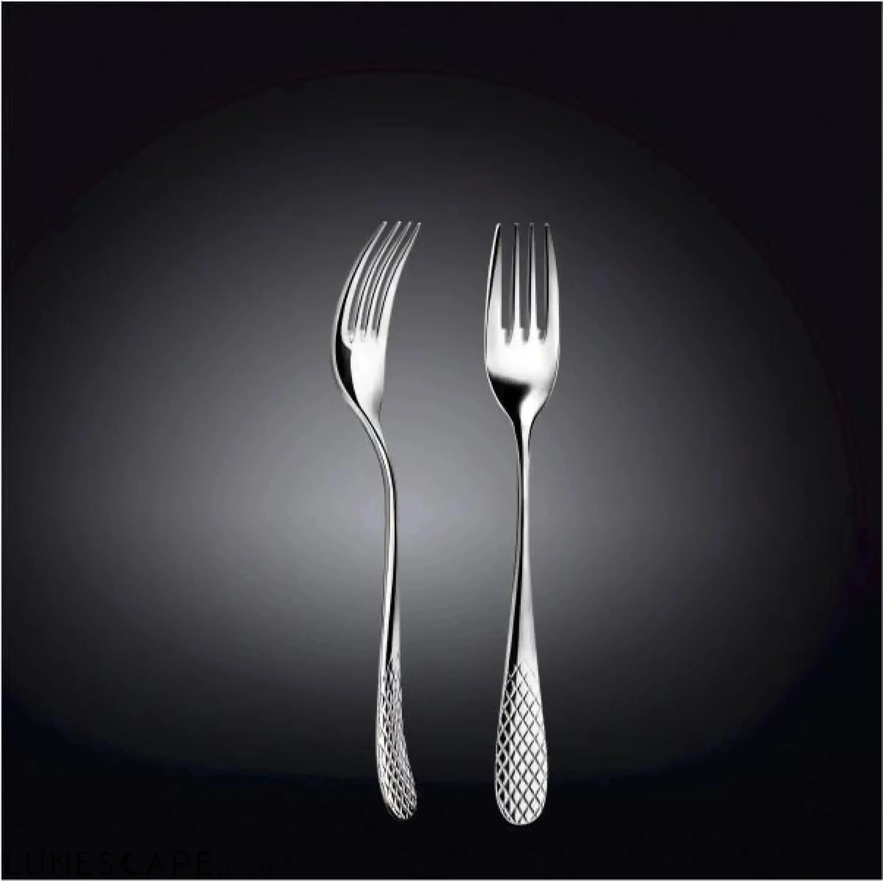 Stainless Steel Dinner Fork 8-Inch - 6 Piece Set LUNESCAPE