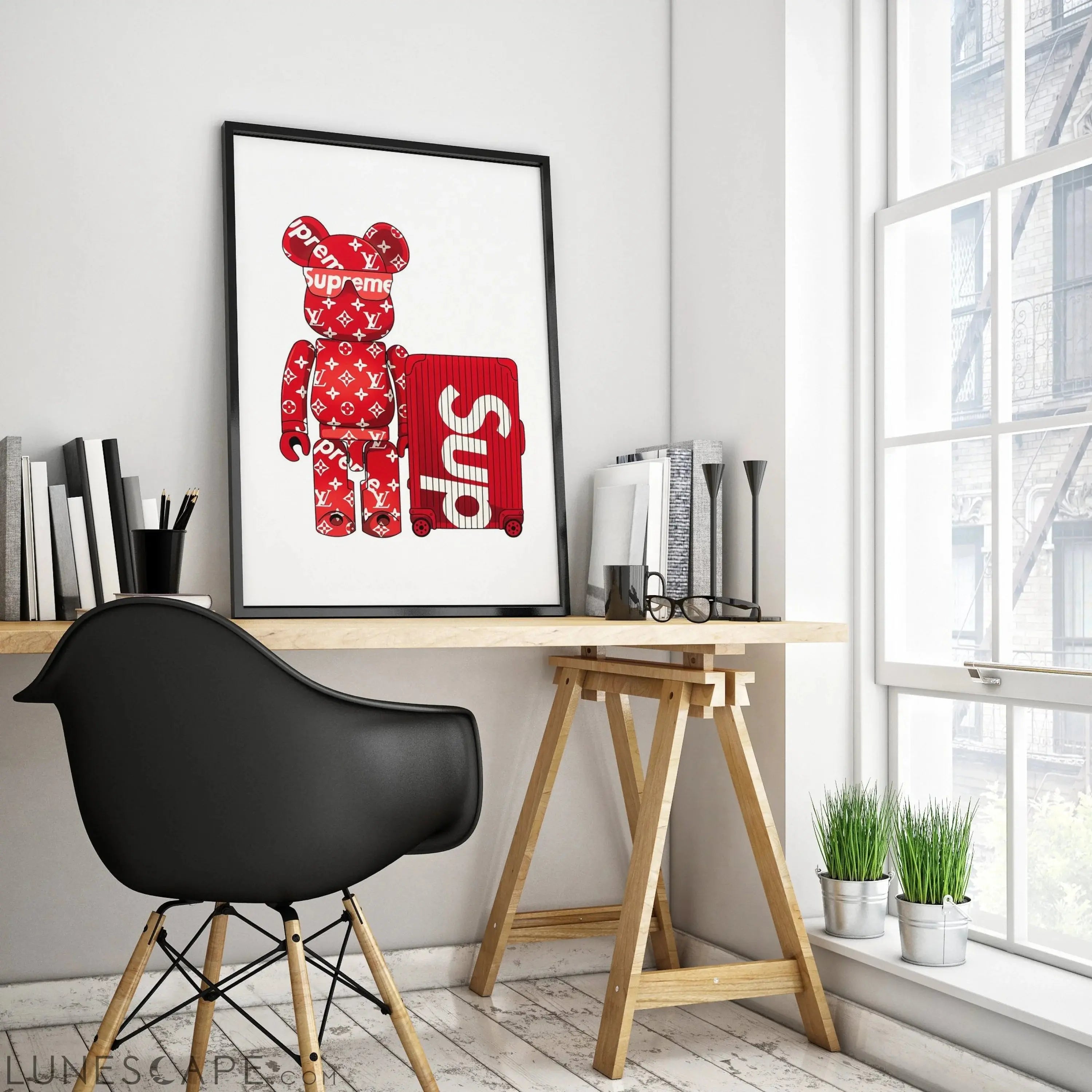 Supreme Kaws Wall Poster - Multiple Sizes LUNESCAPE