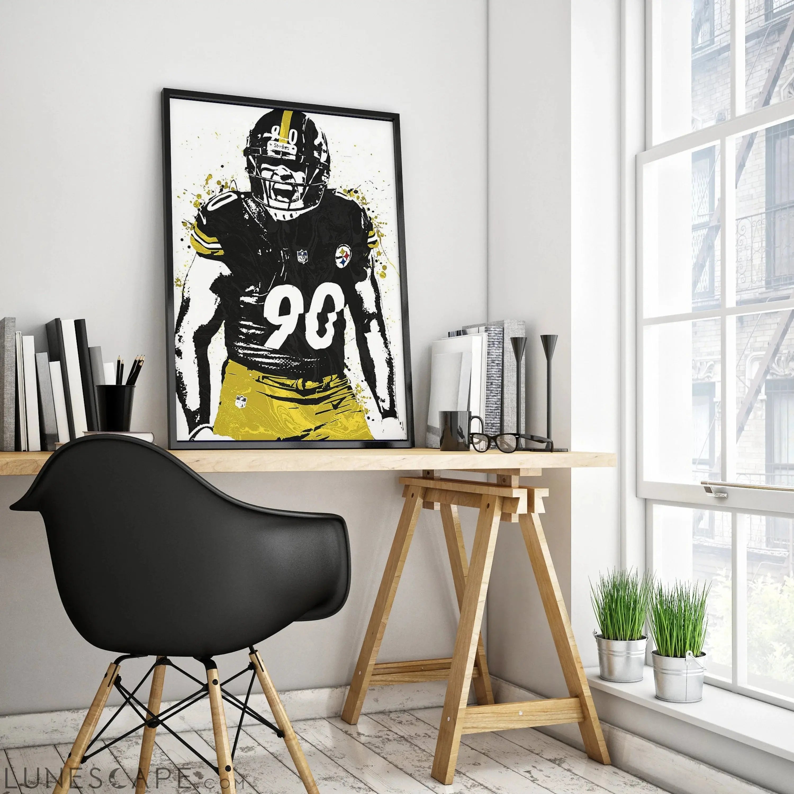 TJ Watt Wall Poster - Multiple Sizes LUNESCAPE