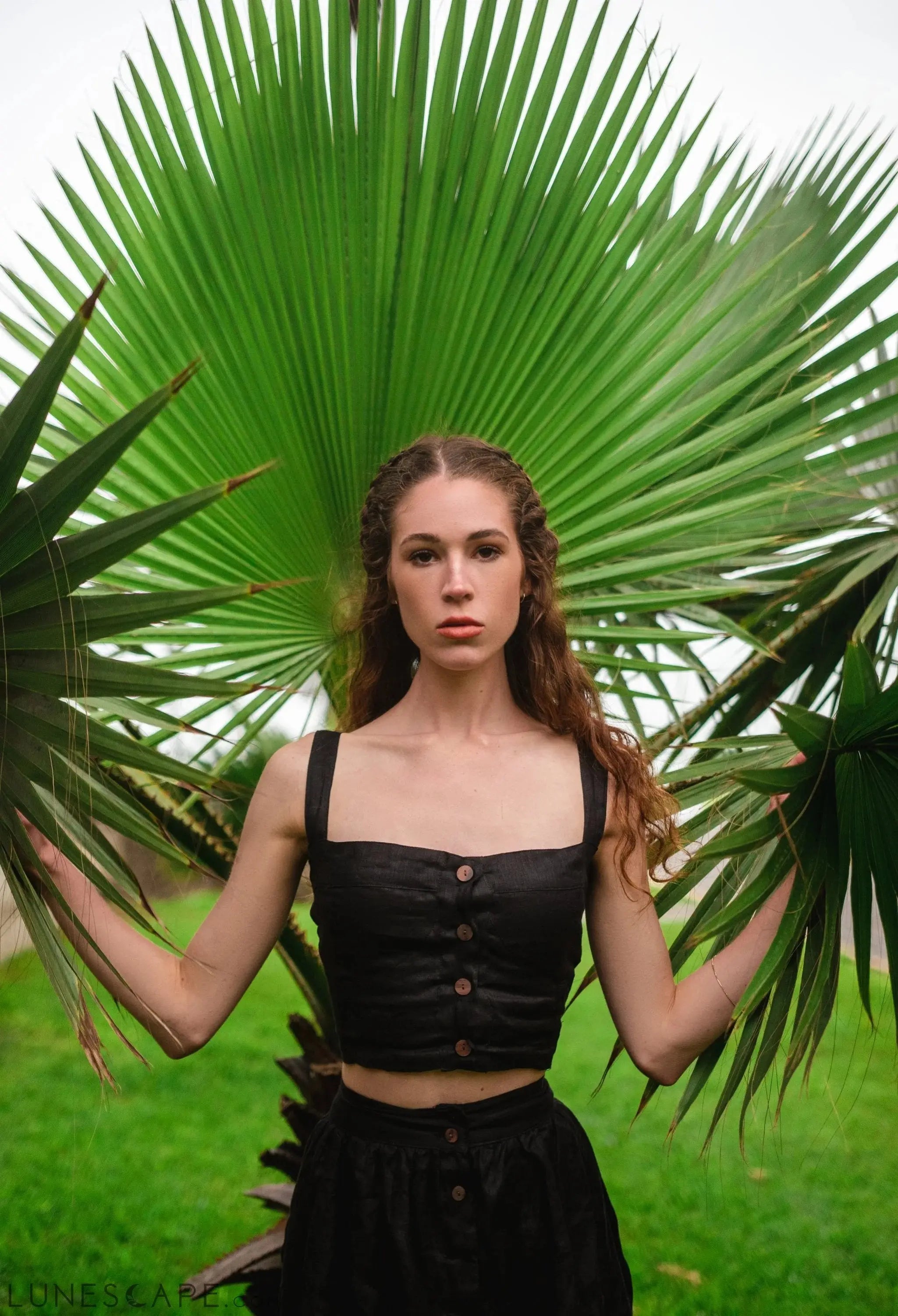 Theodora Bustier - Black LUNESCAPE