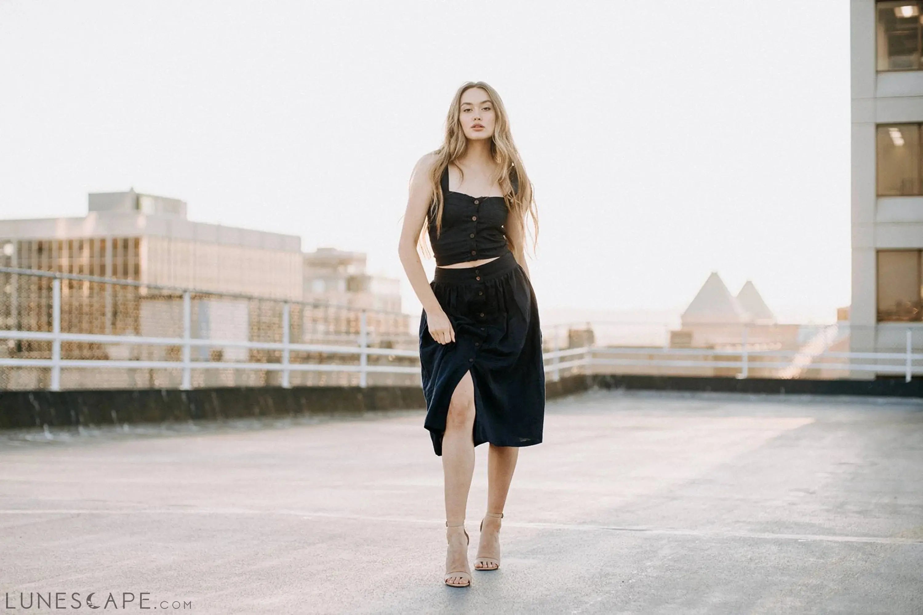 Theodora Bustier - Navy LUNESCAPE