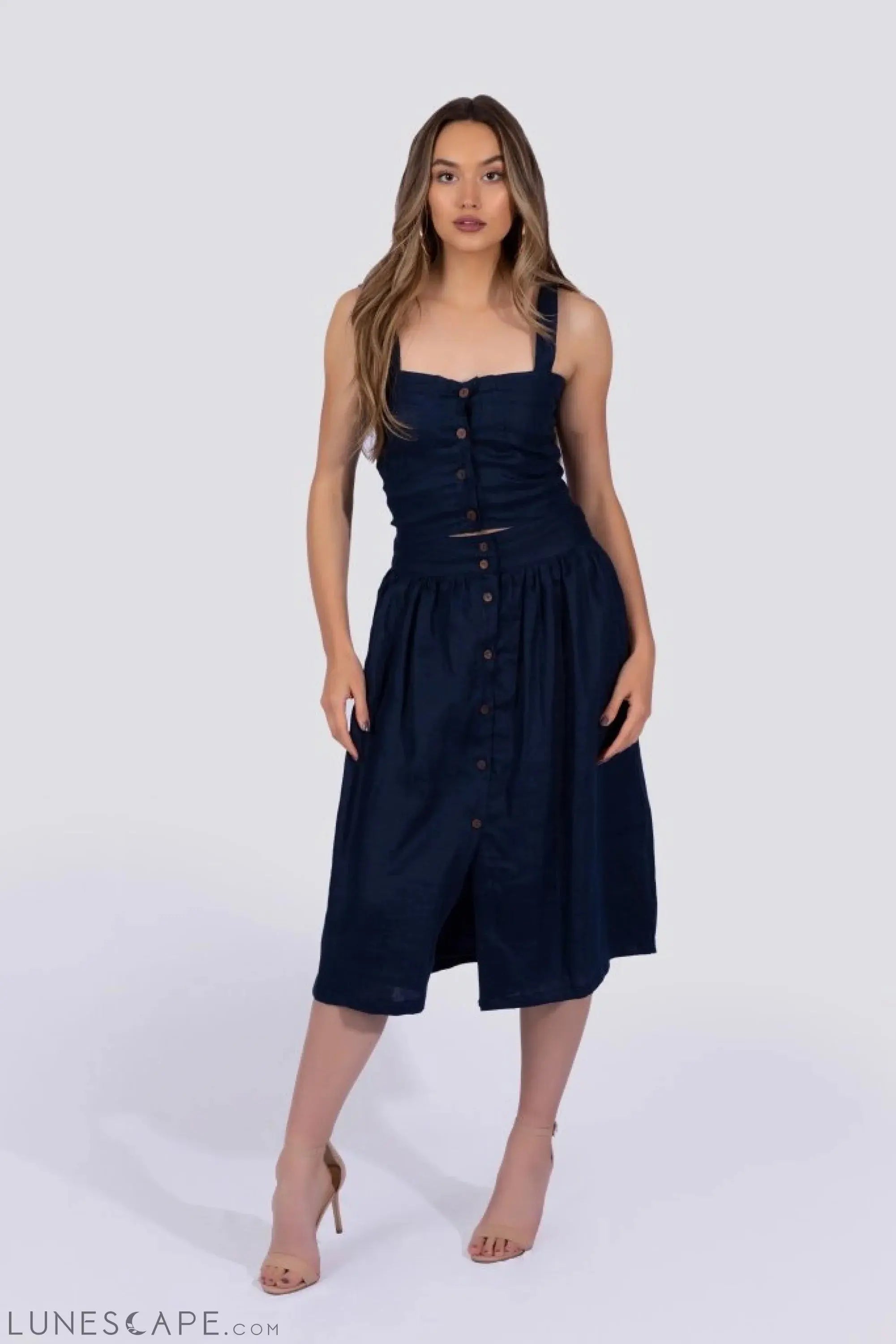 Theodora Bustier - Navy LUNESCAPE