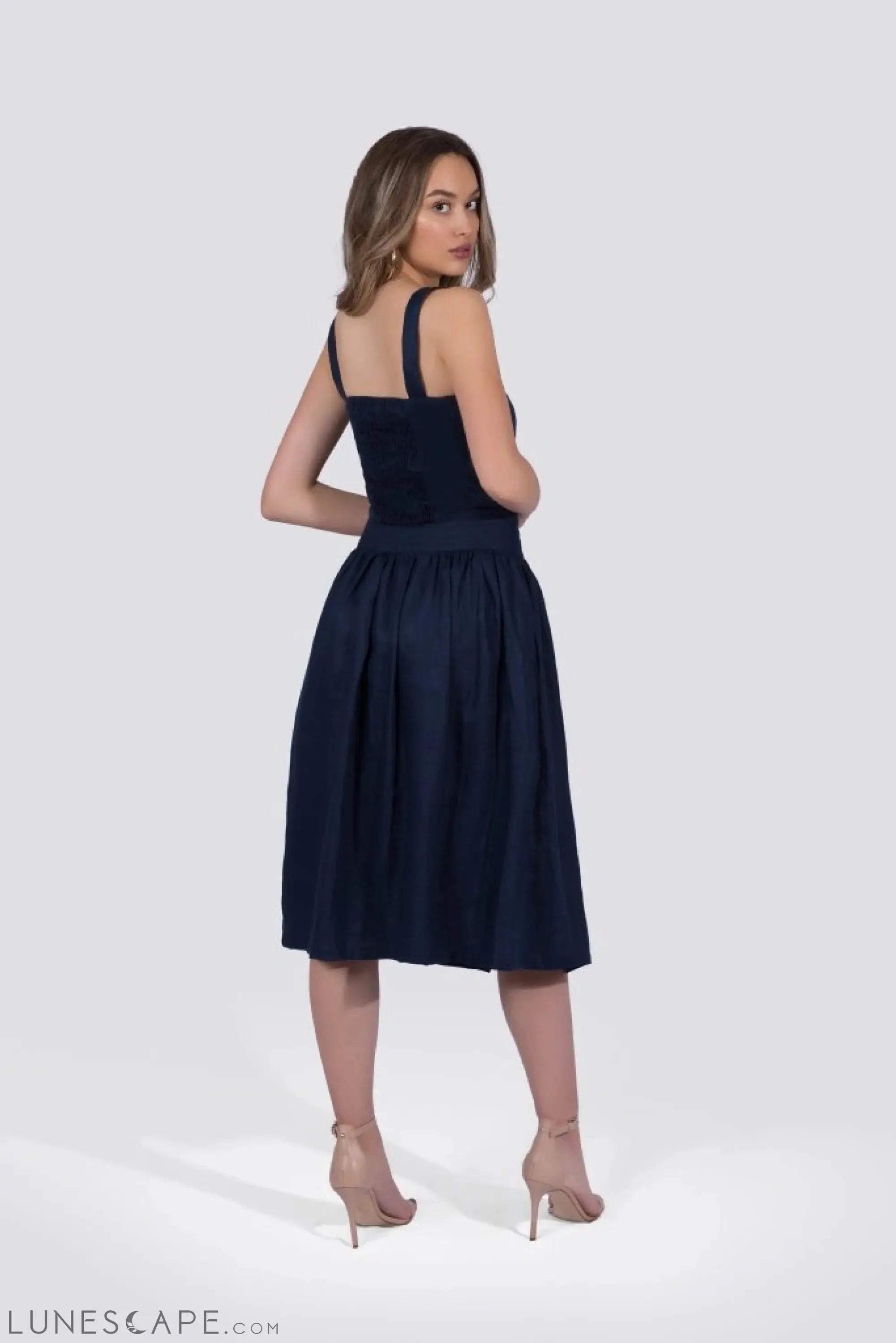 Theodora Bustier - Navy LUNESCAPE