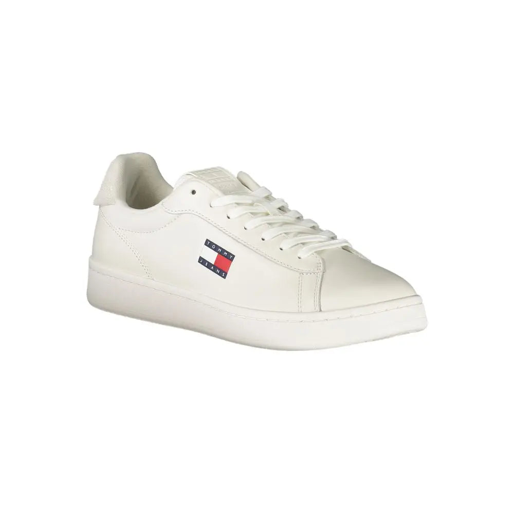 Tommy Hilfiger Bianco Polyurethane Men Sneaker LUNESCAPE