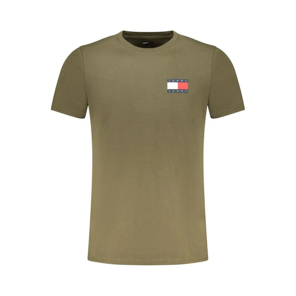 Tommy Hilfiger Verde Cotton Men T-Shirt LUNESCAPE