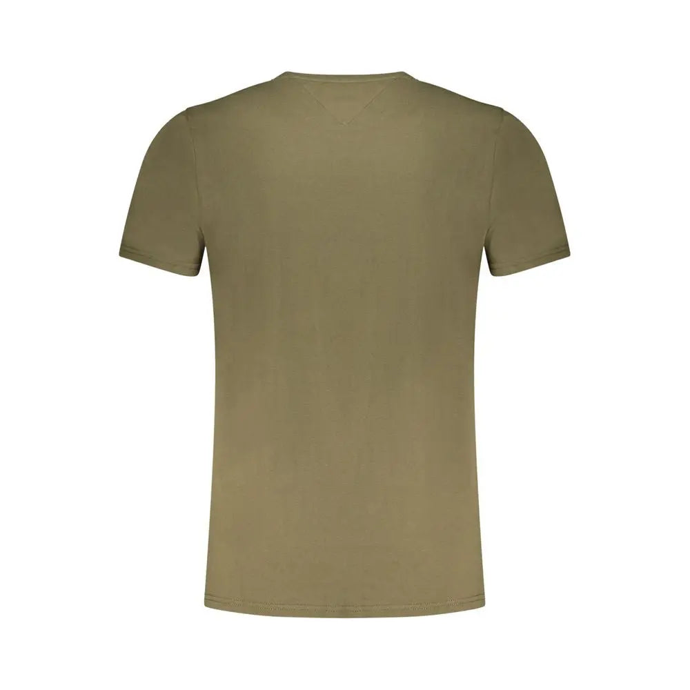 Tommy Hilfiger Verde Cotton Men T-Shirt LUNESCAPE