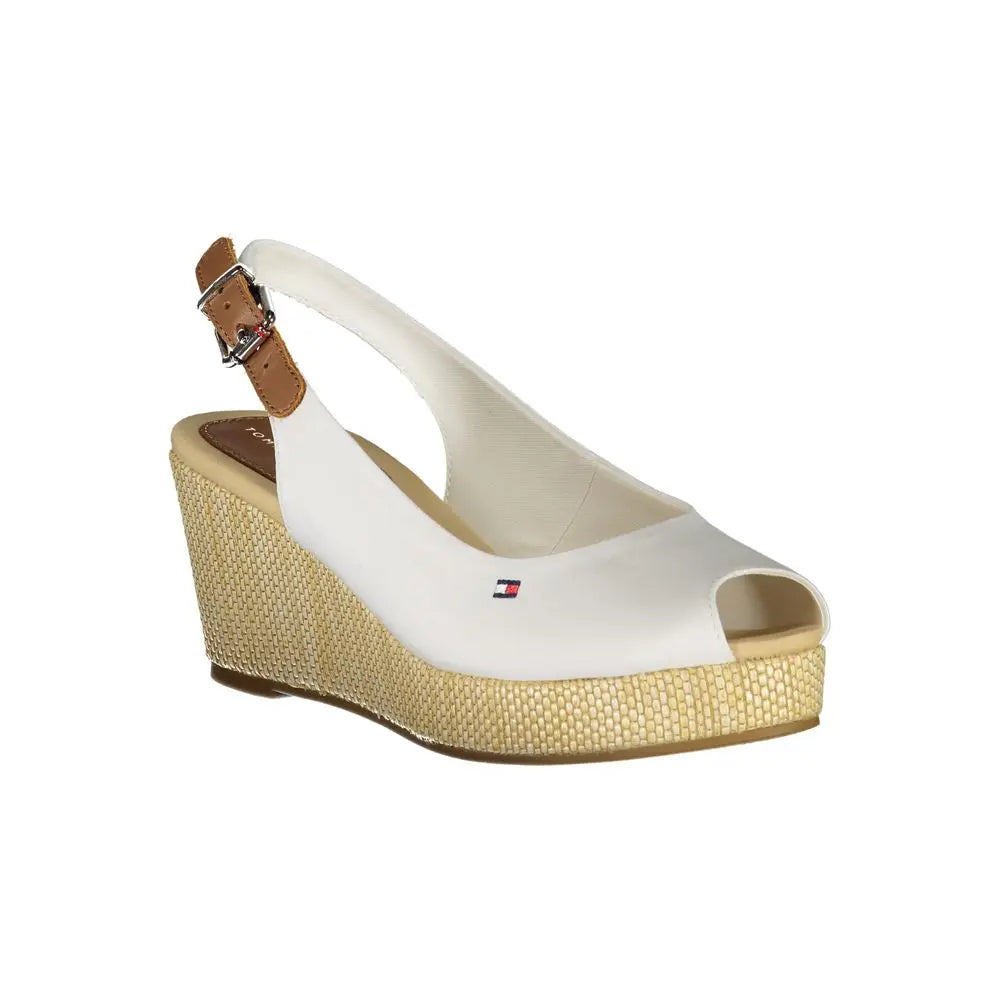 Tommy Hilfiger White Polyester Women Sandal LUNESCAPE