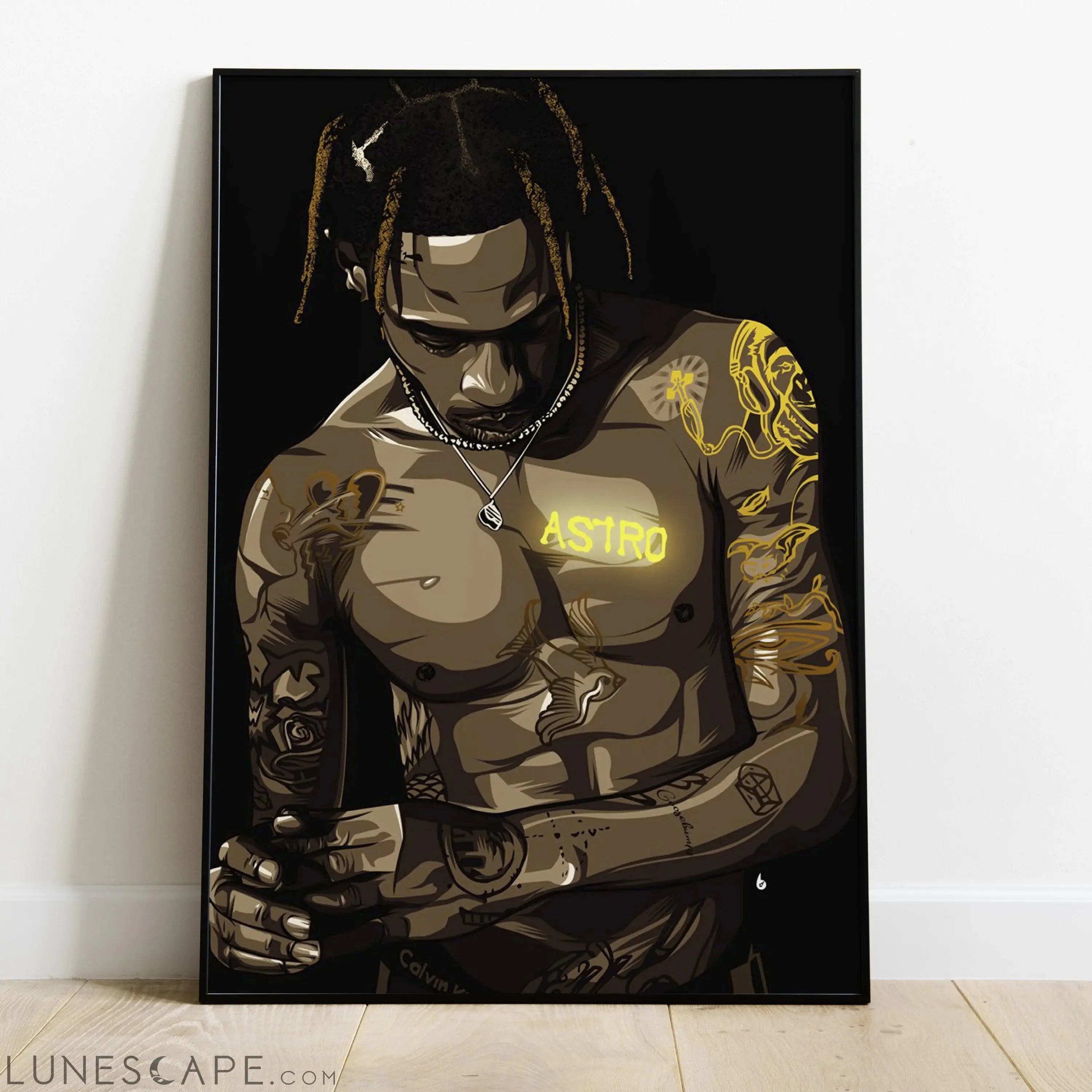 Travis Scott Wall Poster - Multiple Sizes LUNESCAPE