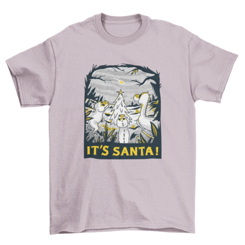 Christmas dinosaurs t-shirt design LUNESCAPE