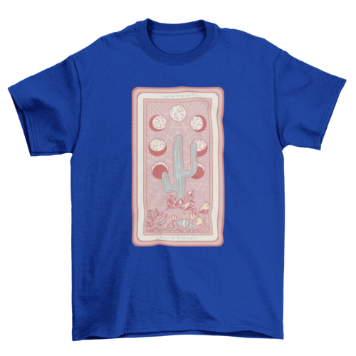 Cactus plant tarot card t-shirt LUNESCAPE