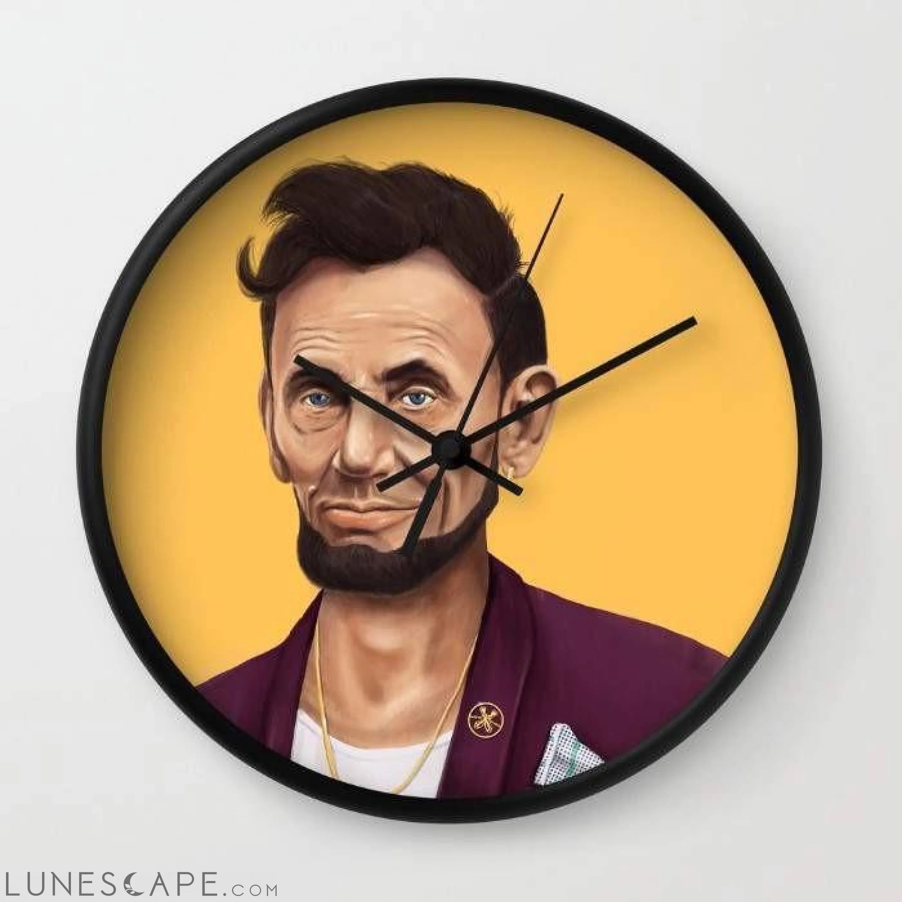 Abraham Lincoln Wall Clock LUNESCAPE