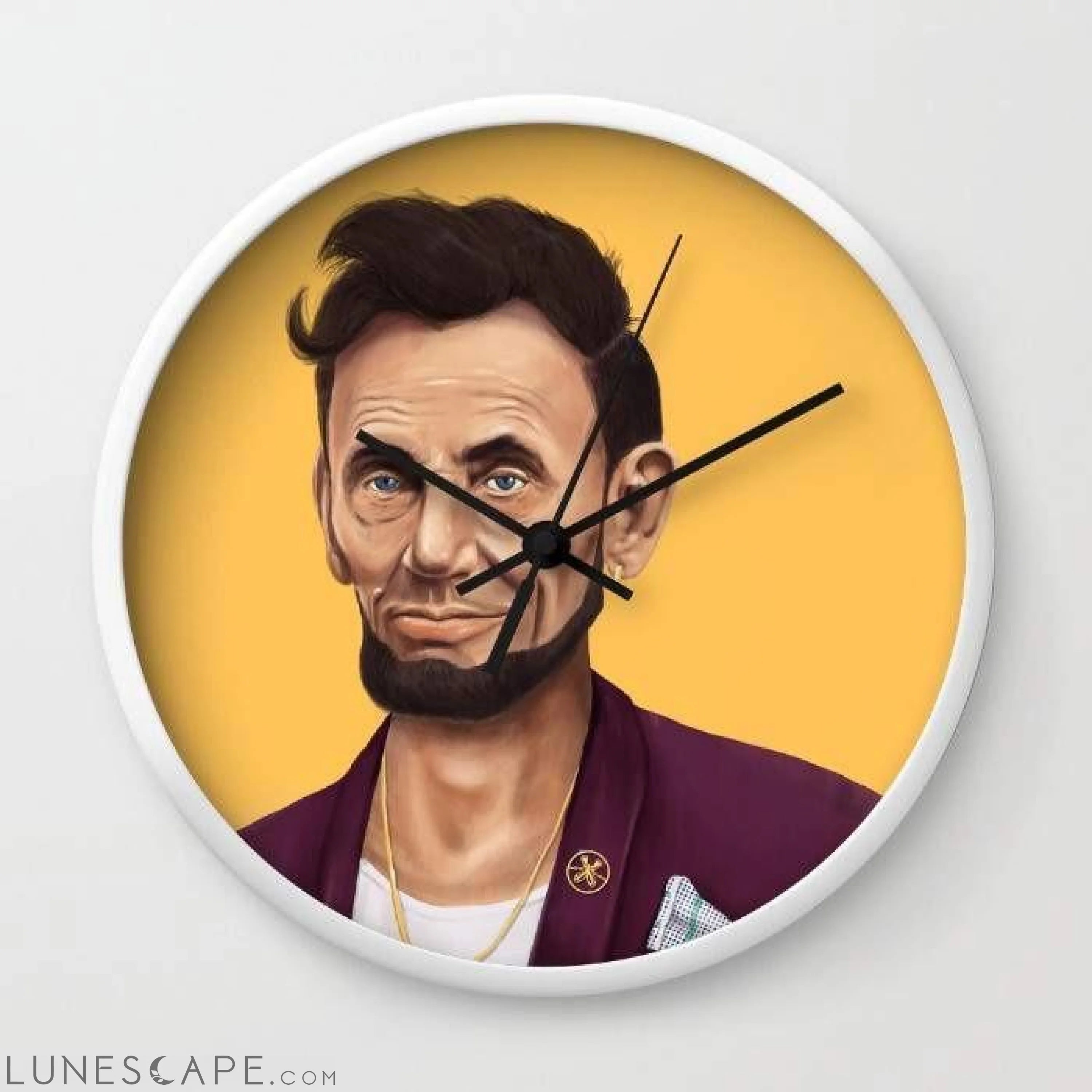 Abraham Lincoln Wall Clock LUNESCAPE