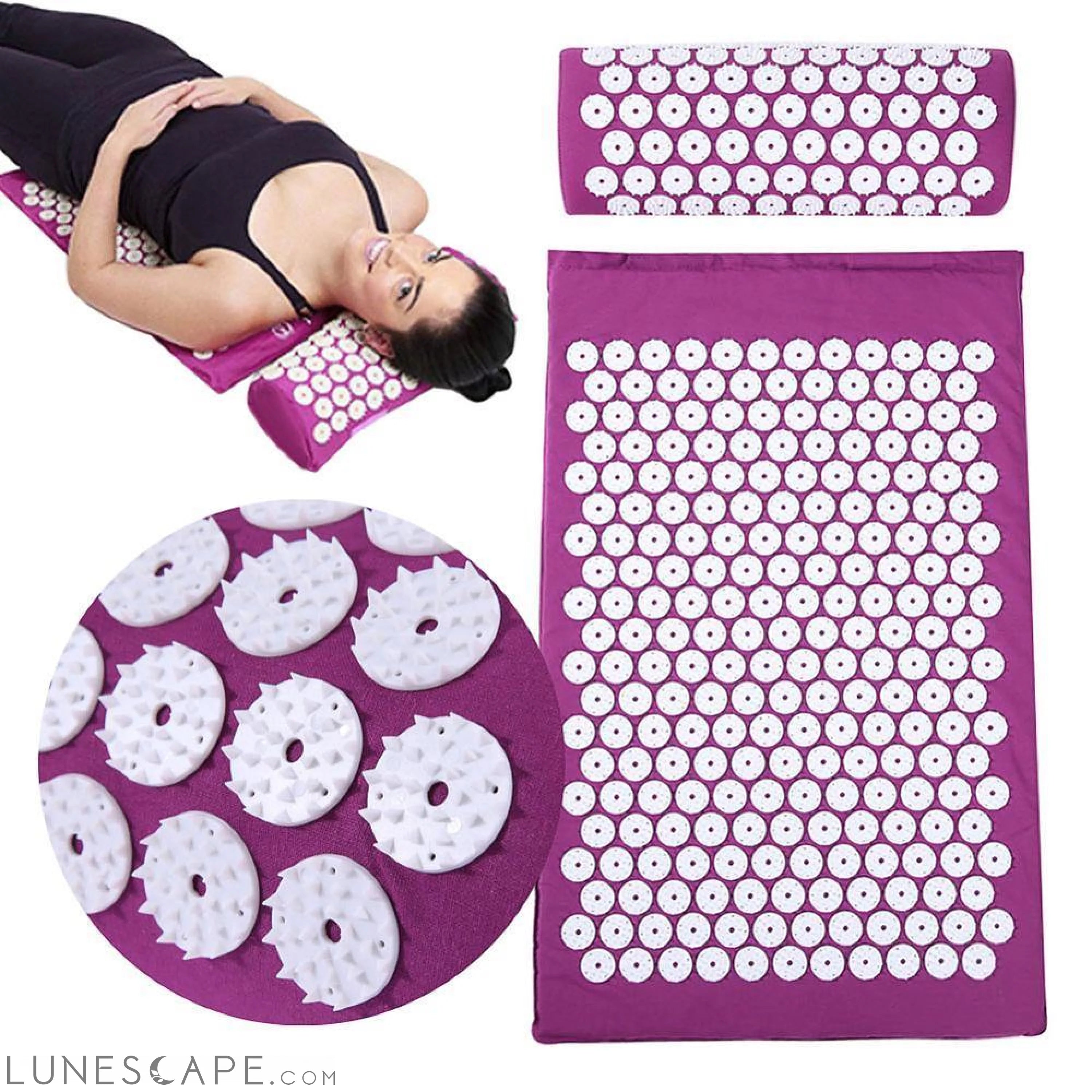 Accupressure Massaging Yoga Mat LUNESCAPE