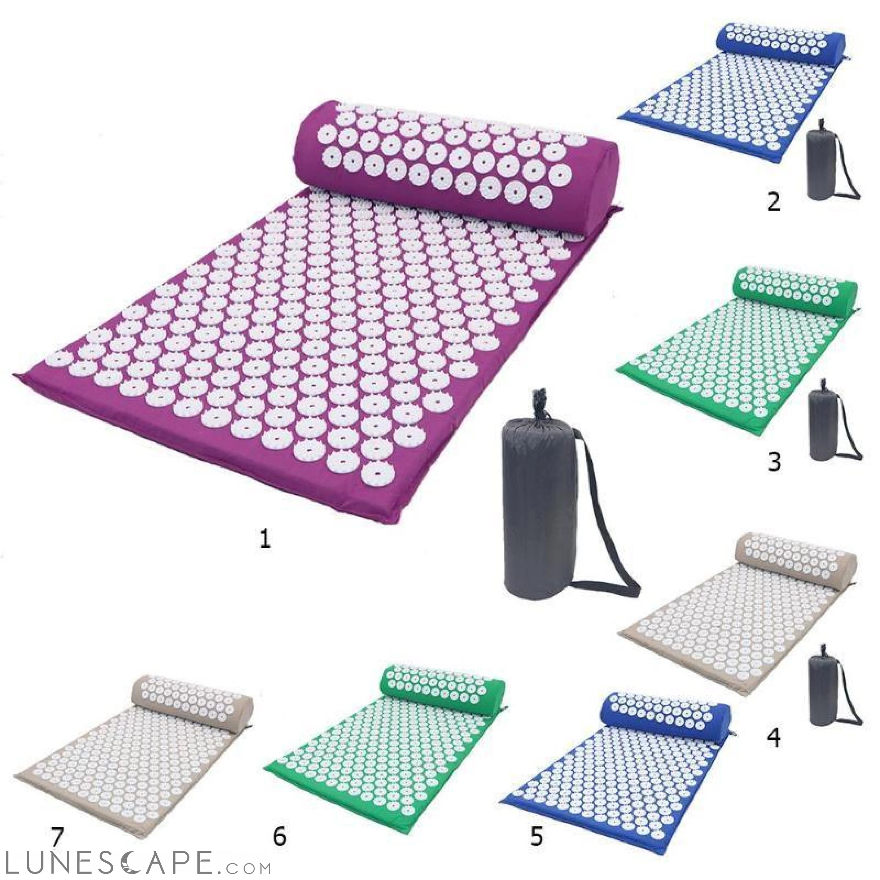 Accupressure Massaging Yoga Mat LUNESCAPE