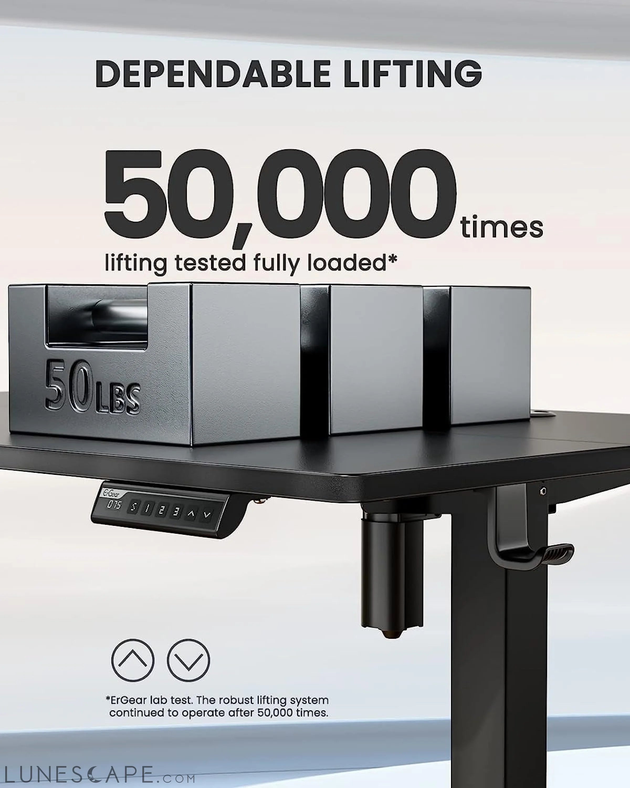 Adjustable Electric Standing Desk for Home Office LUNESCAPE