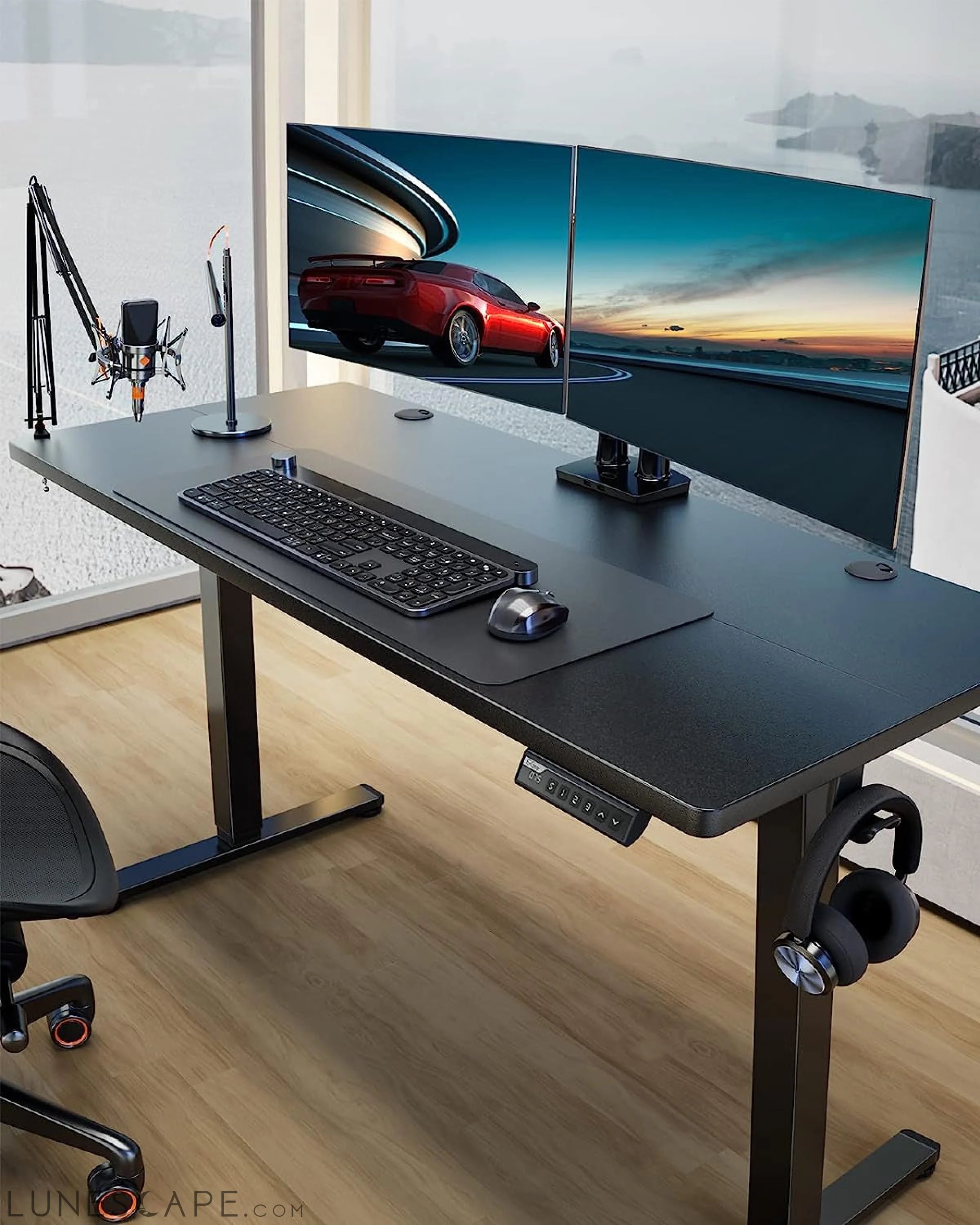 Adjustable Electric Standing Desk for Home Office LUNESCAPE