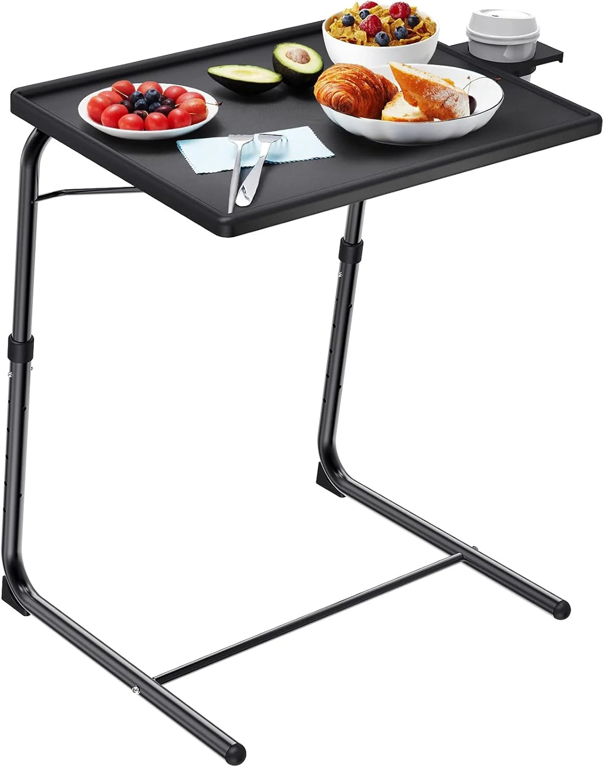Adjustable TV Tray Table - TV Dinner Tray on Bed & Sofa, Comfortable LUNESCAPE