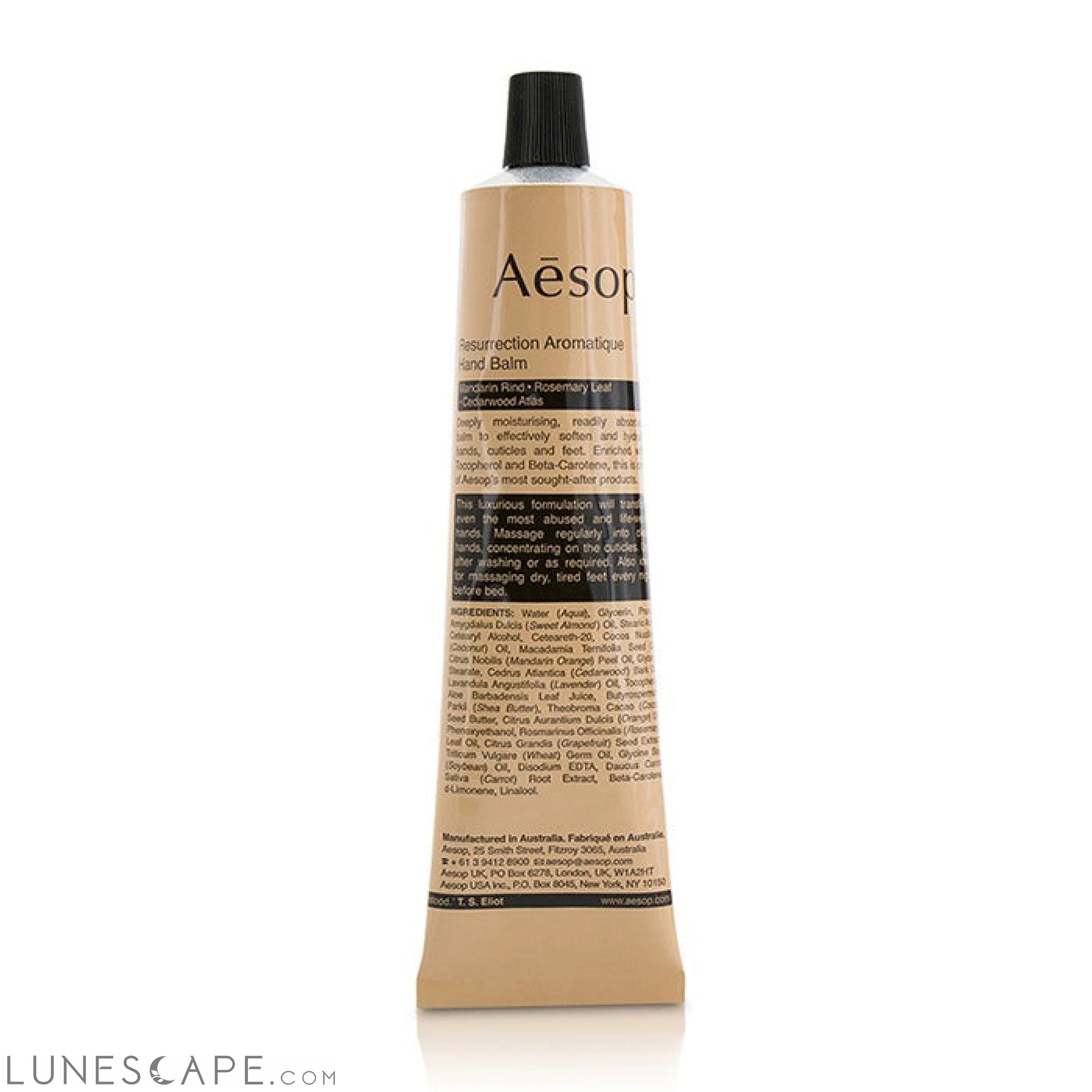 AESOP - Resurrection Aromatique Hand Balm (Tube) LUNESCAPE