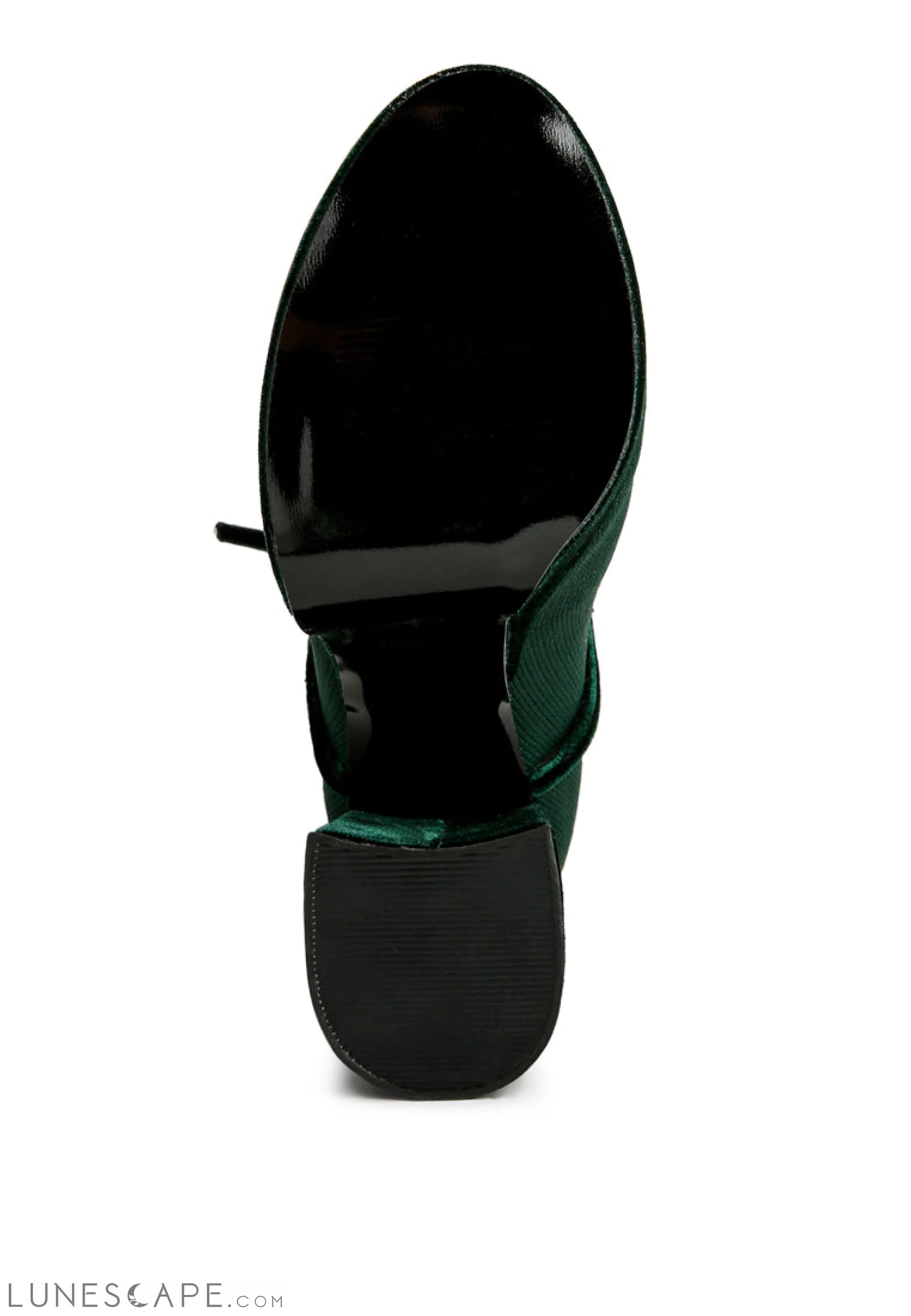 After Pay High Heel Velvet Knitted Boot LUNESCAPE