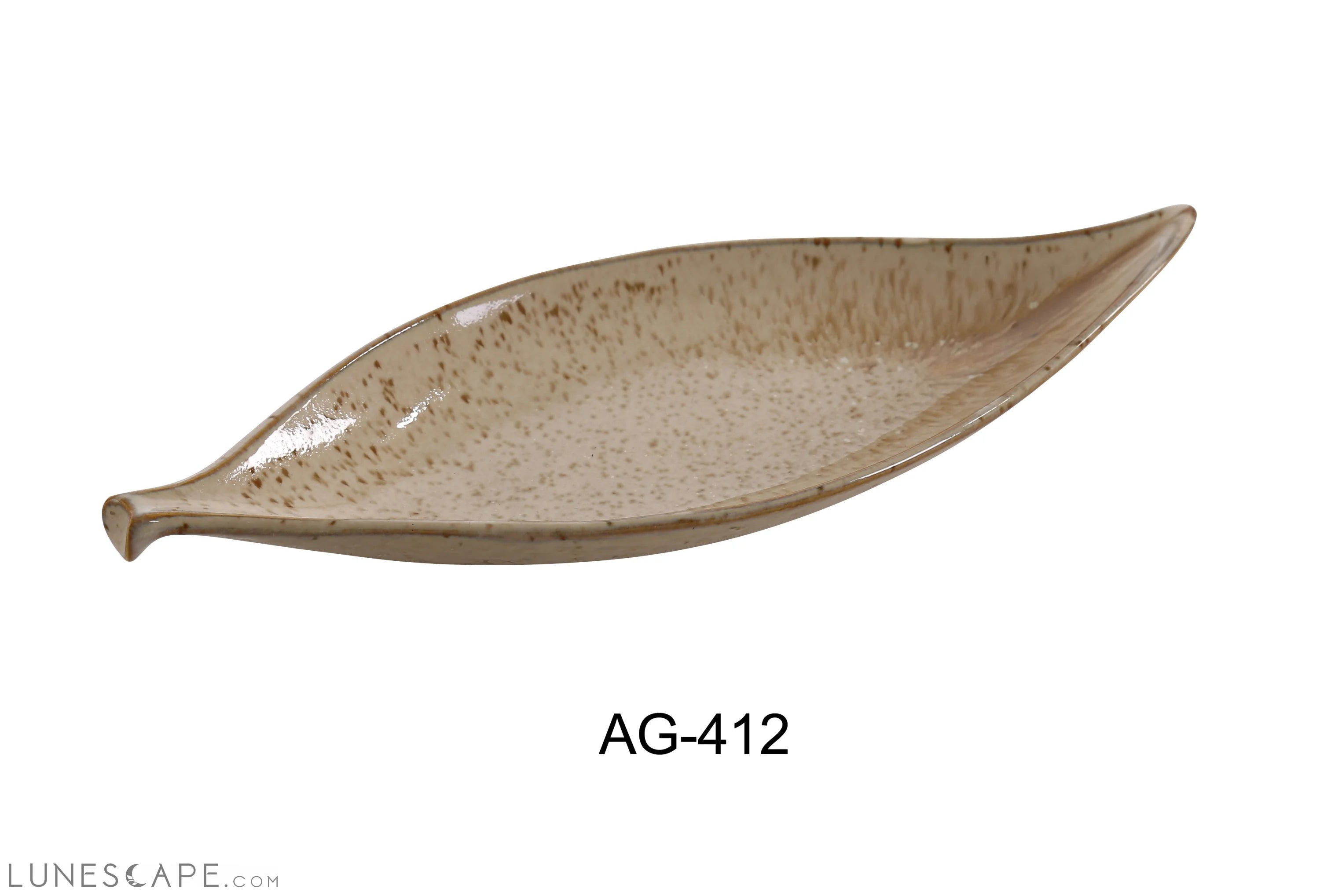 Agate Leaf Shaped Salad Plate LUNESCAPE