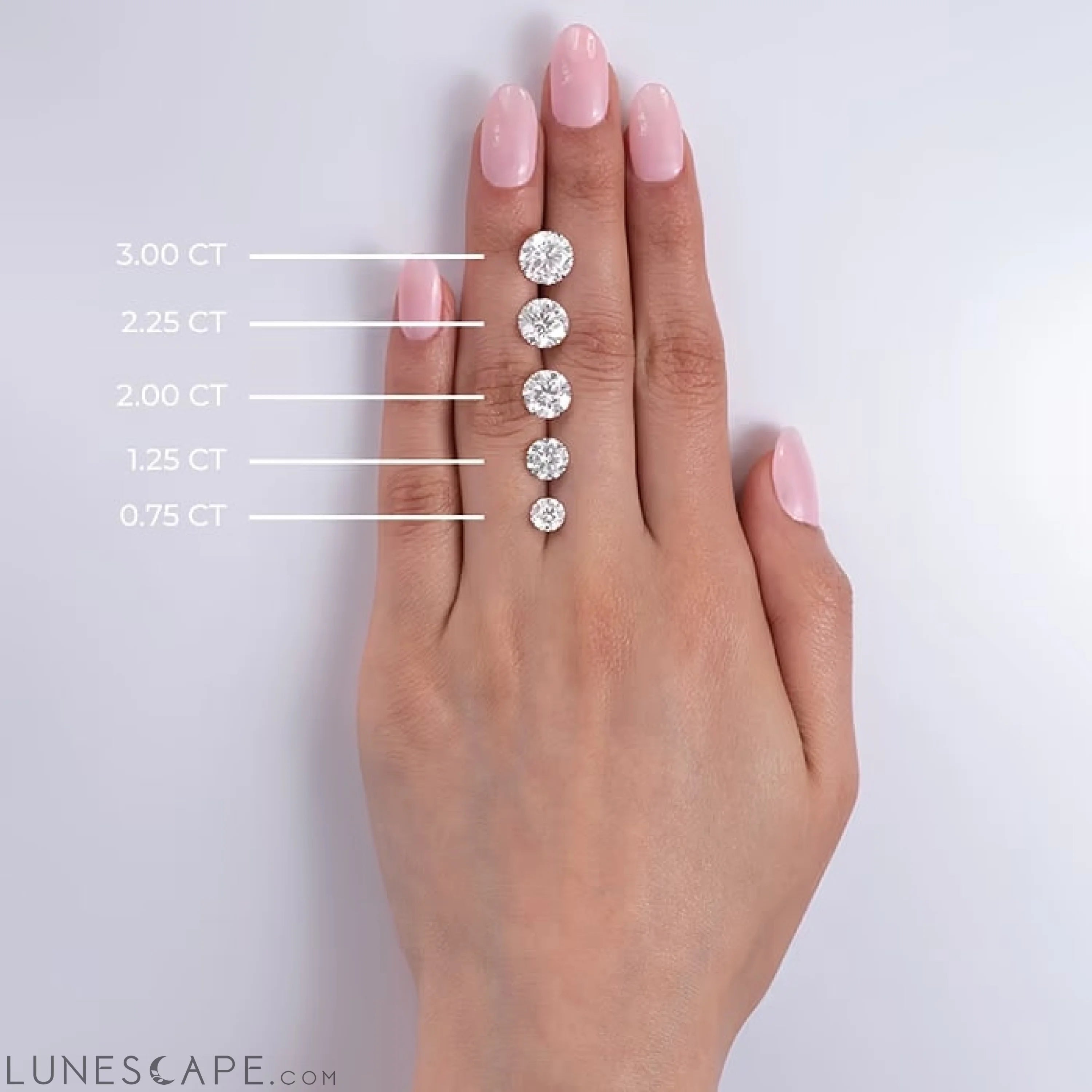 AGI Certified 1.50 CTW Lab Grown Diamond (G/Vs) Stud Earrings LUNESCAPE