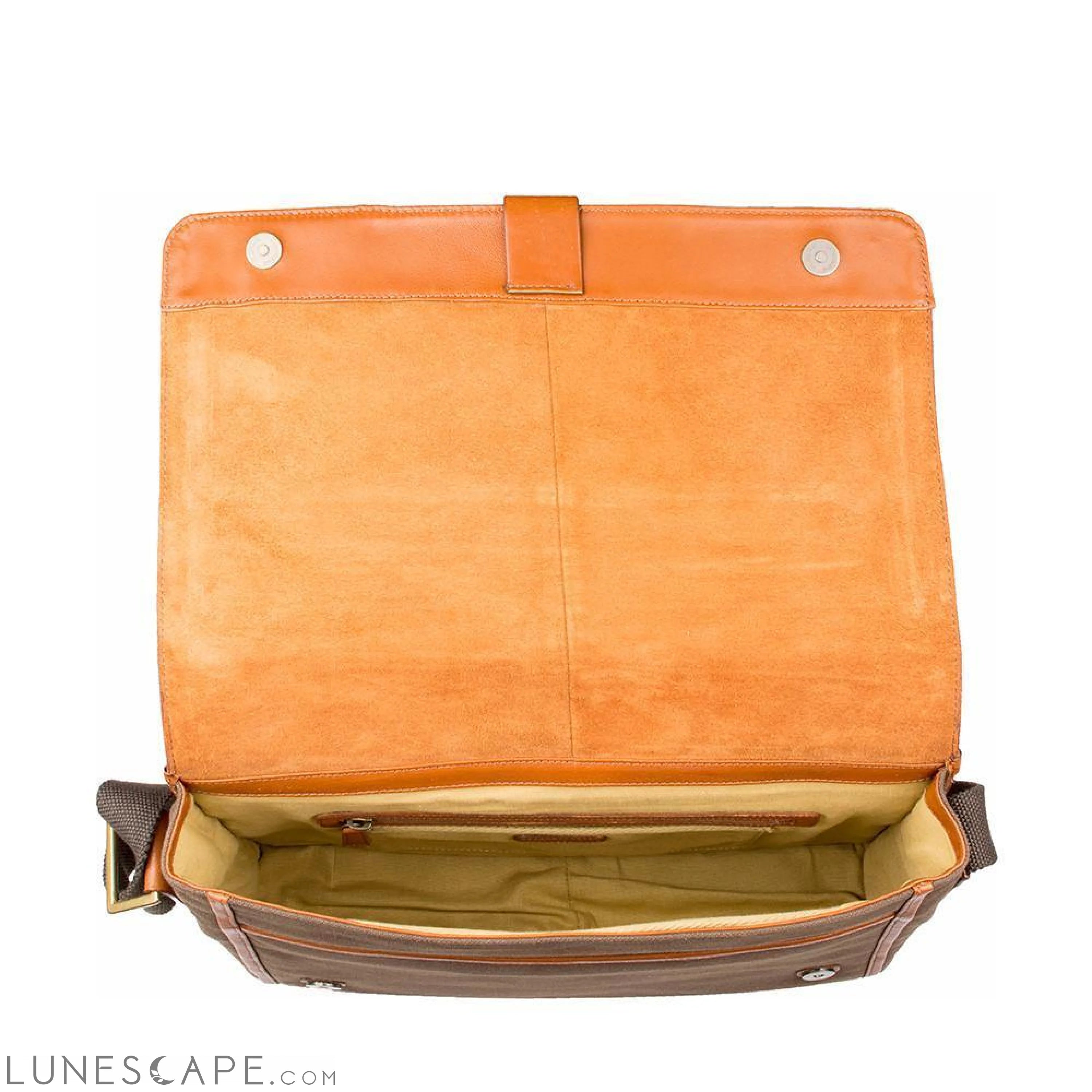 Aiden Canvas Leather Laptop Messenger Bag LUNESCAPE