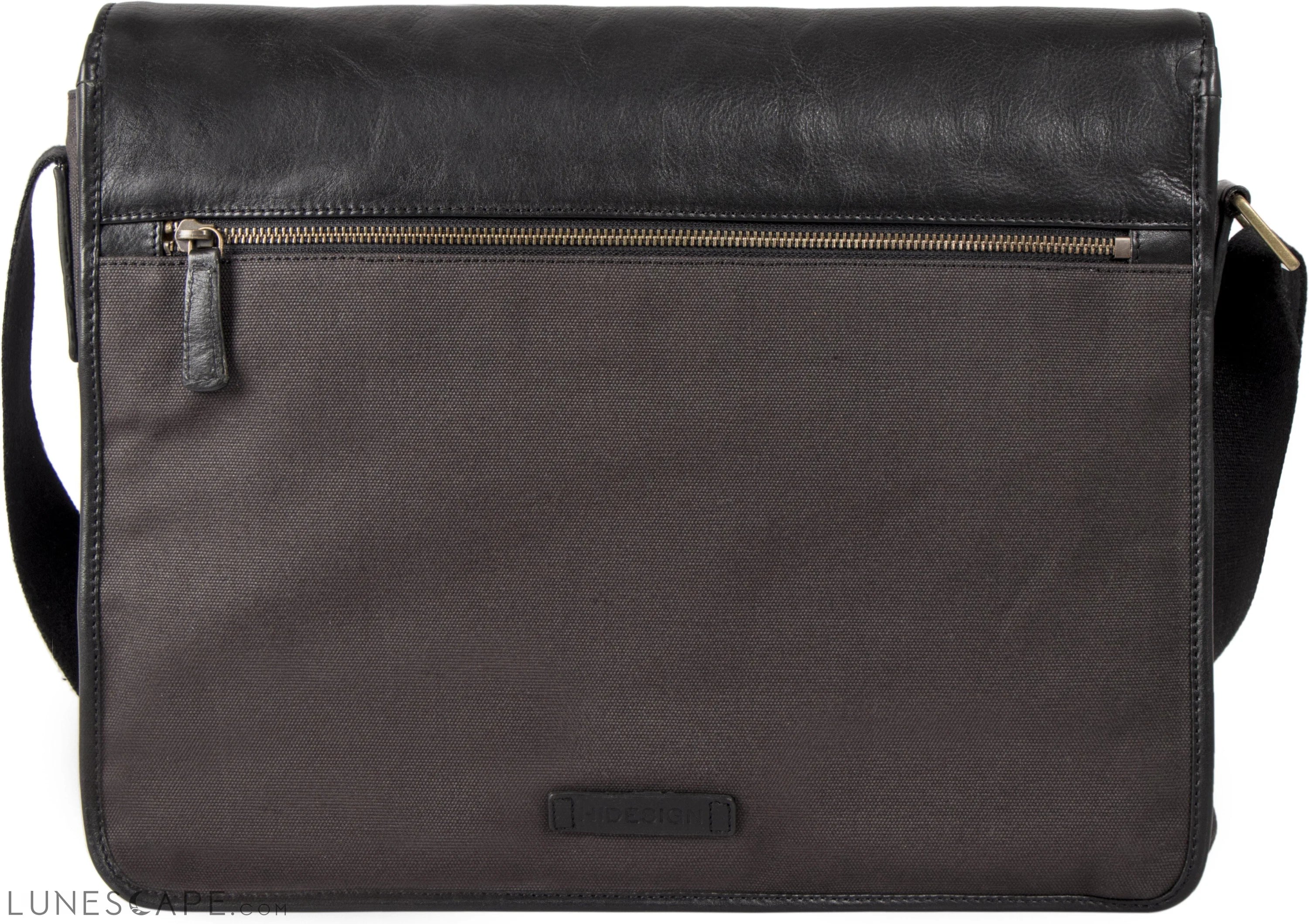Aiden Canvas Leather Laptop Messenger Bag LUNESCAPE