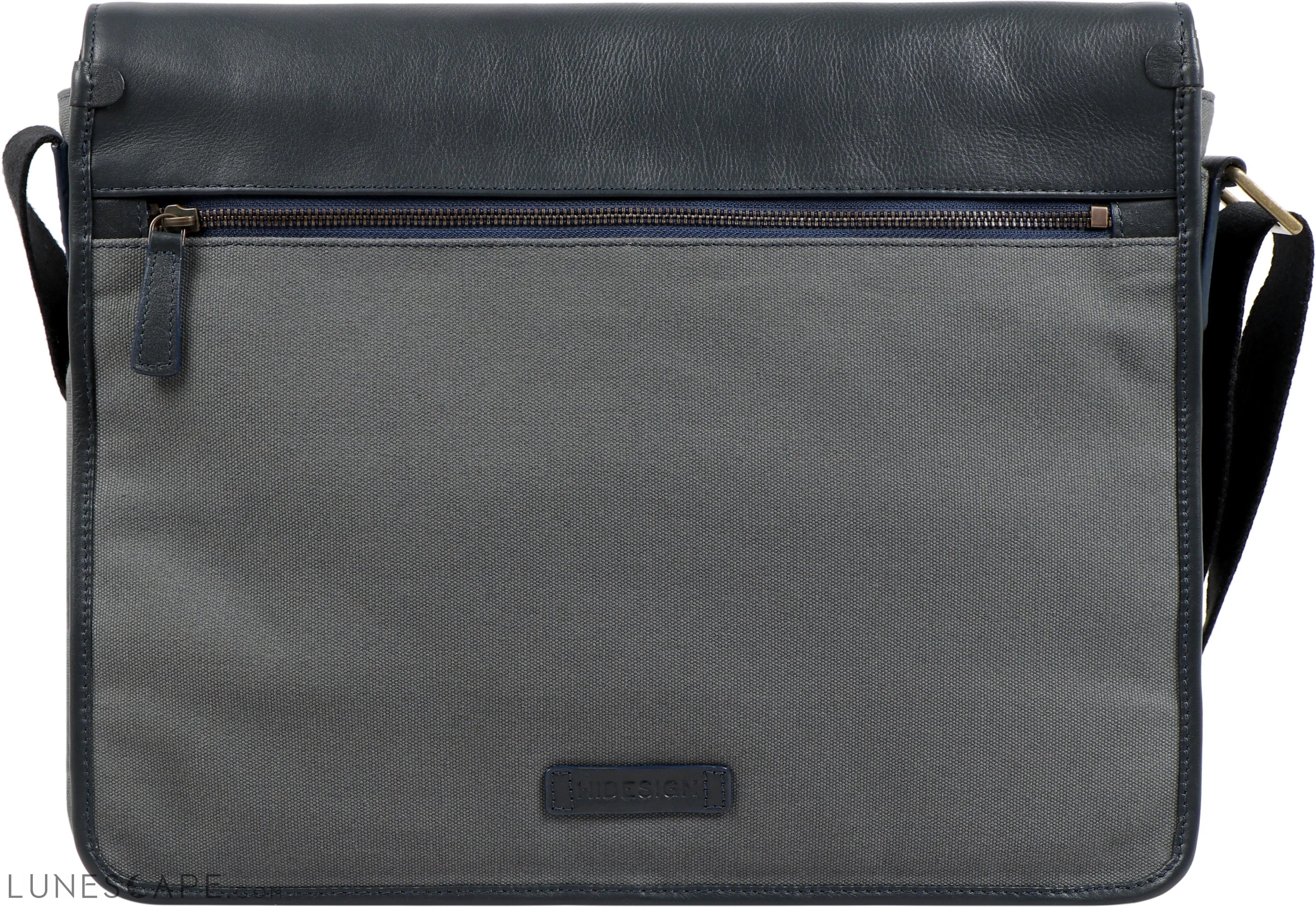 Aiden Canvas Leather Laptop Messenger Bag LUNESCAPE