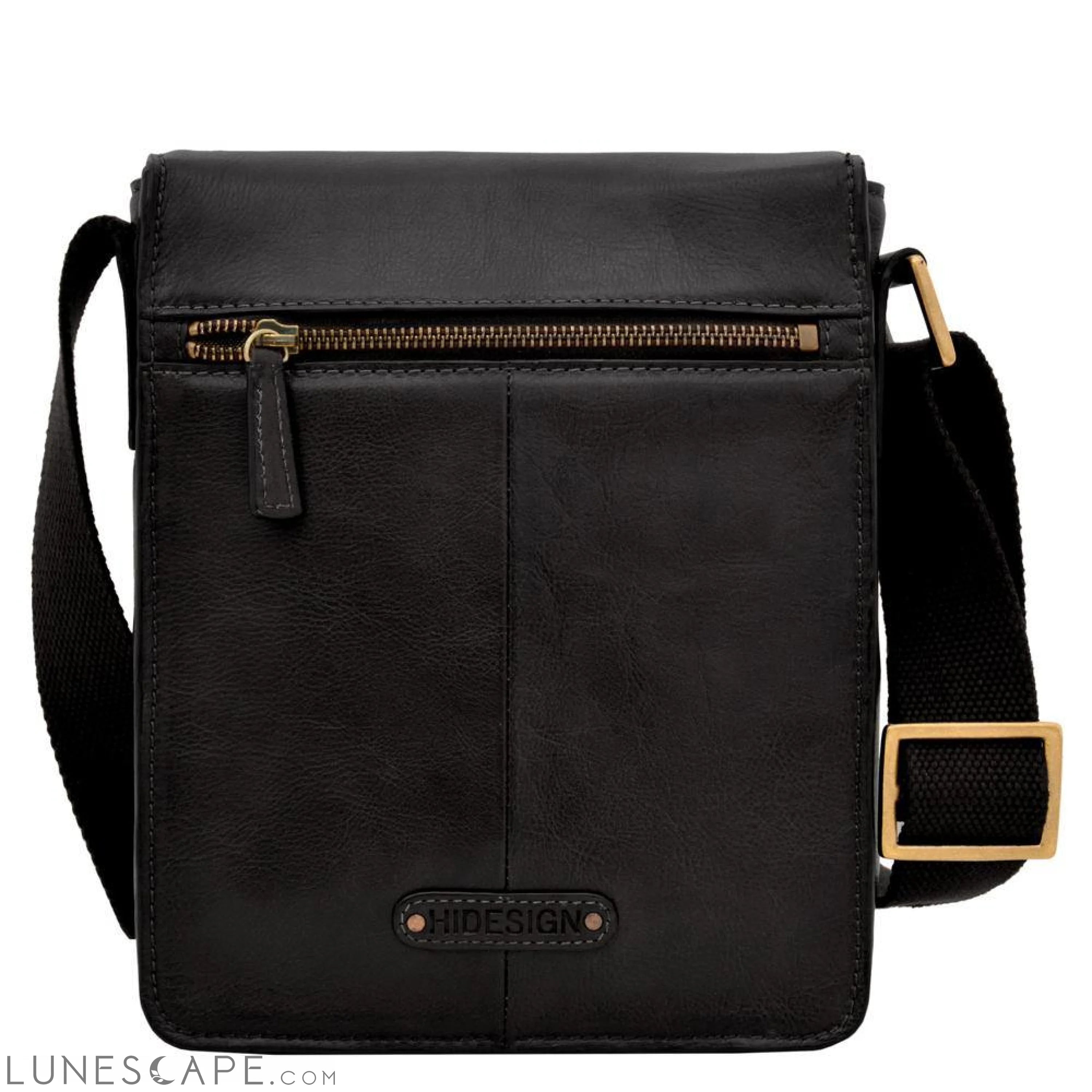 Aiden Small Leather Messenger Cross Body Bag LUNESCAPE