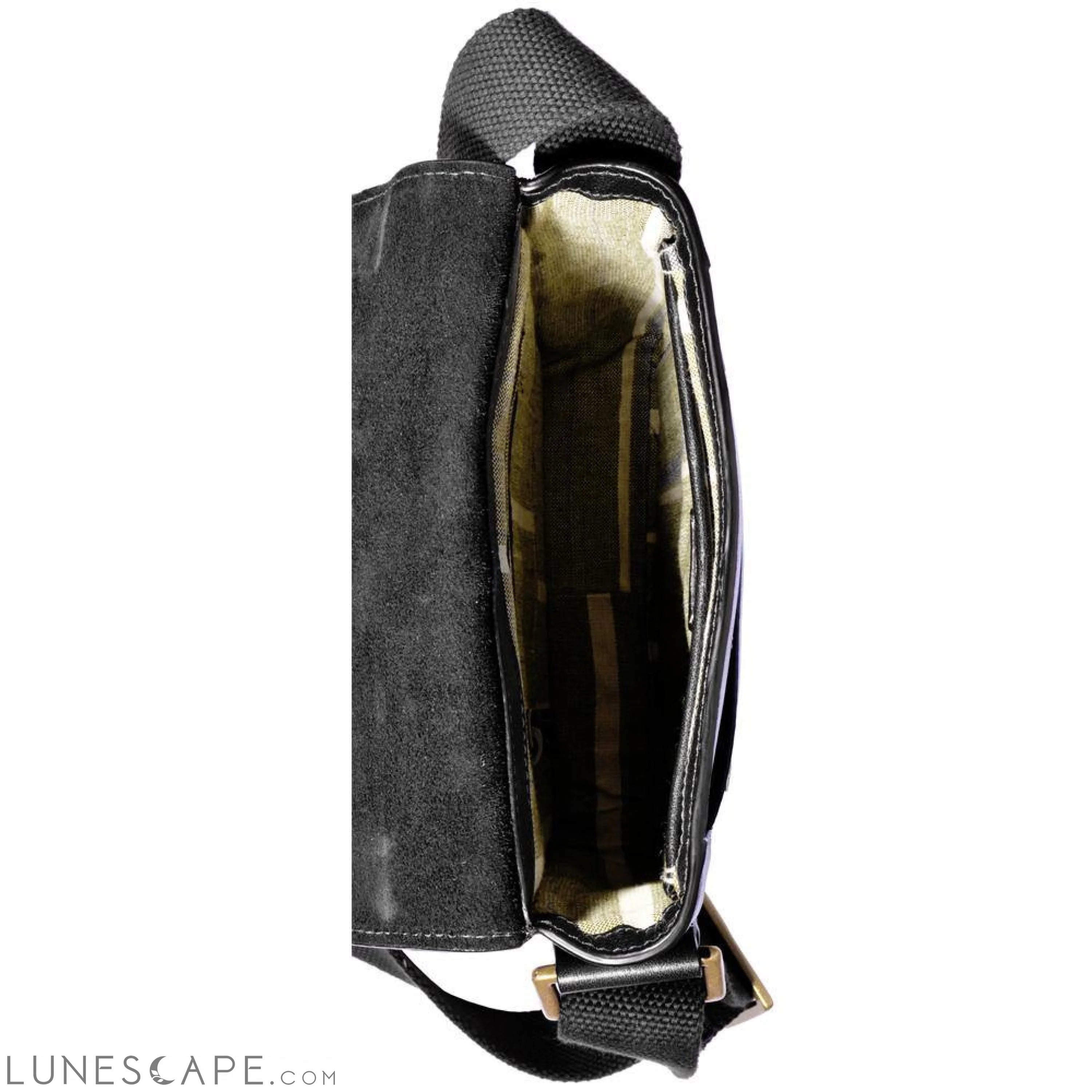 Aiden Small Leather Messenger Cross Body Bag LUNESCAPE