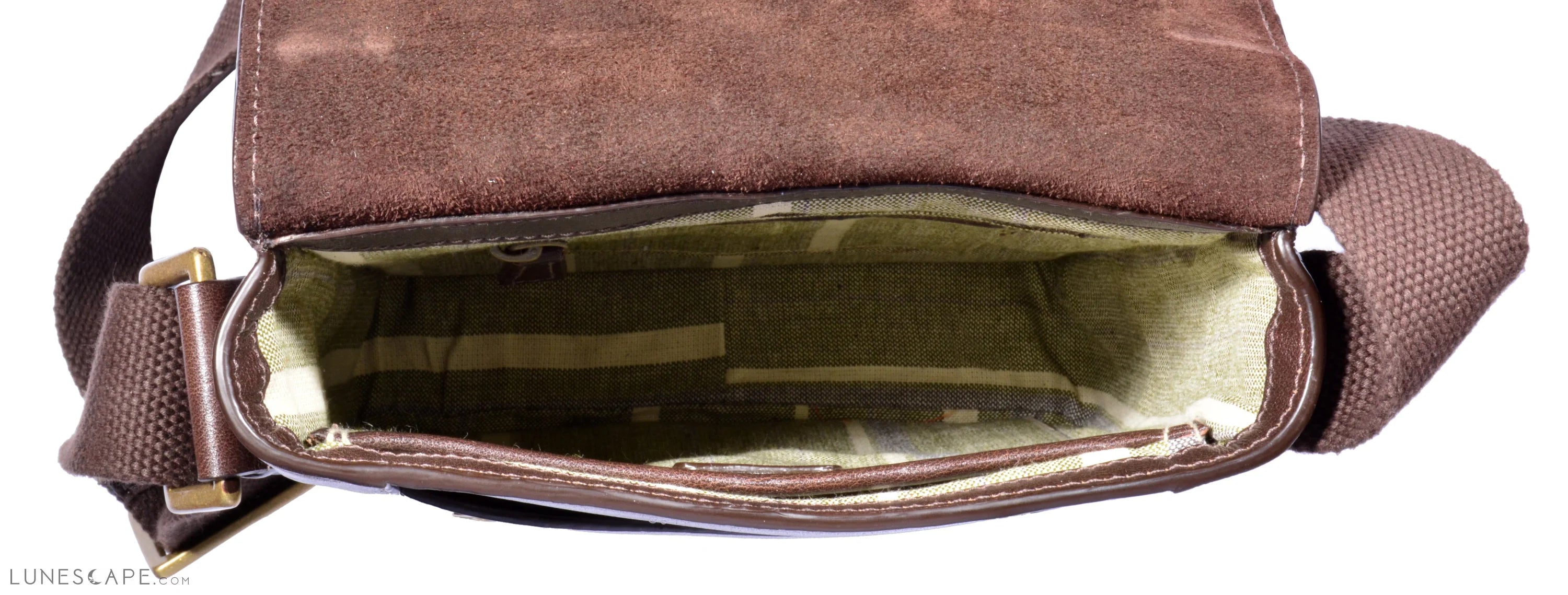 Aiden Small Leather Messenger Cross Body Bag LUNESCAPE